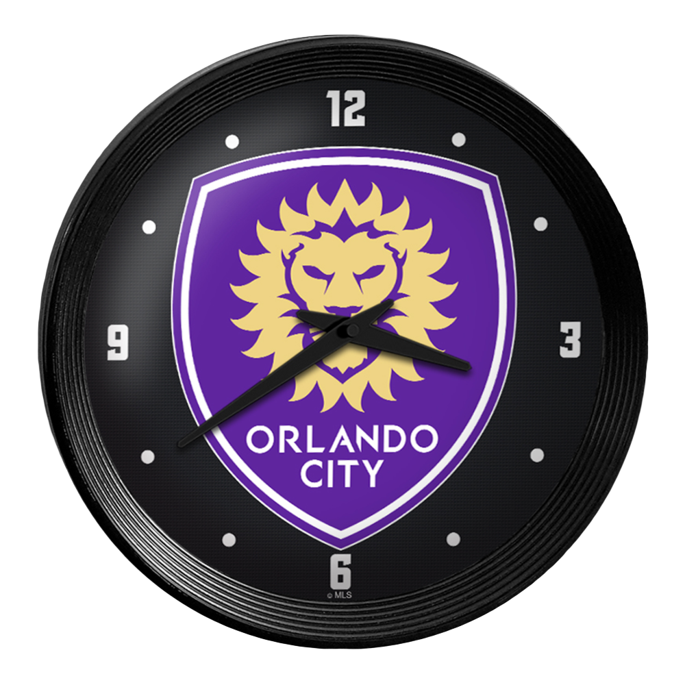 Orlando City: Ribbed Frame Wall Clock