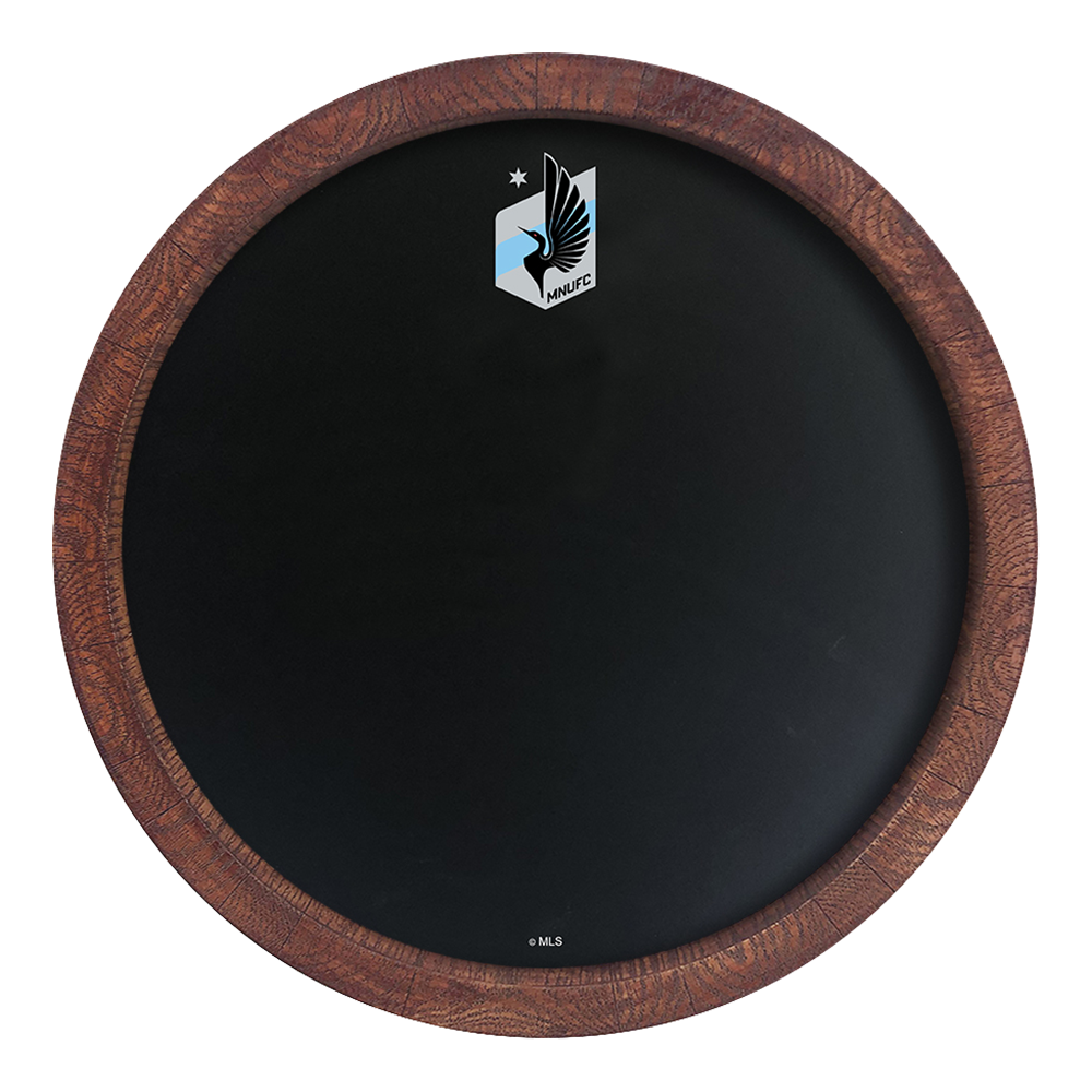 Minnesota United FC: Chalkboard "Faux" Barrel Top Sign  