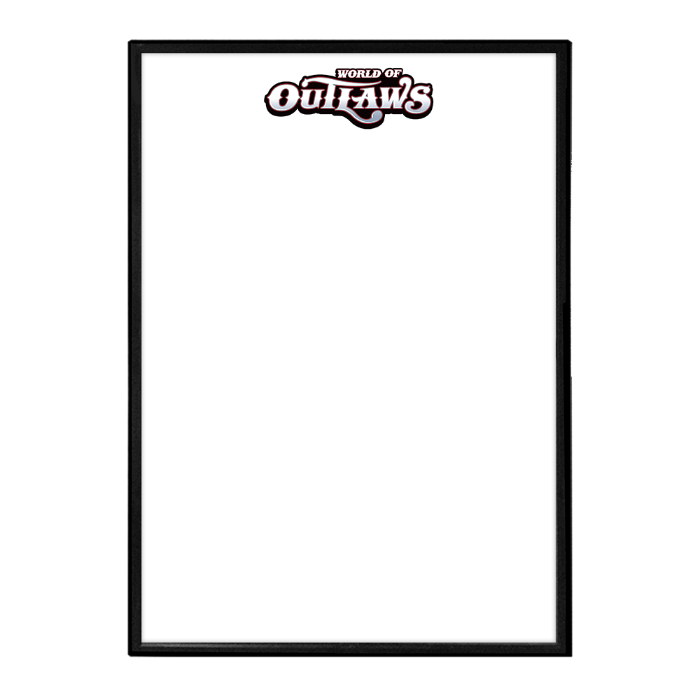 World of Outlaws: Framed Dry Erase Wall Sign 