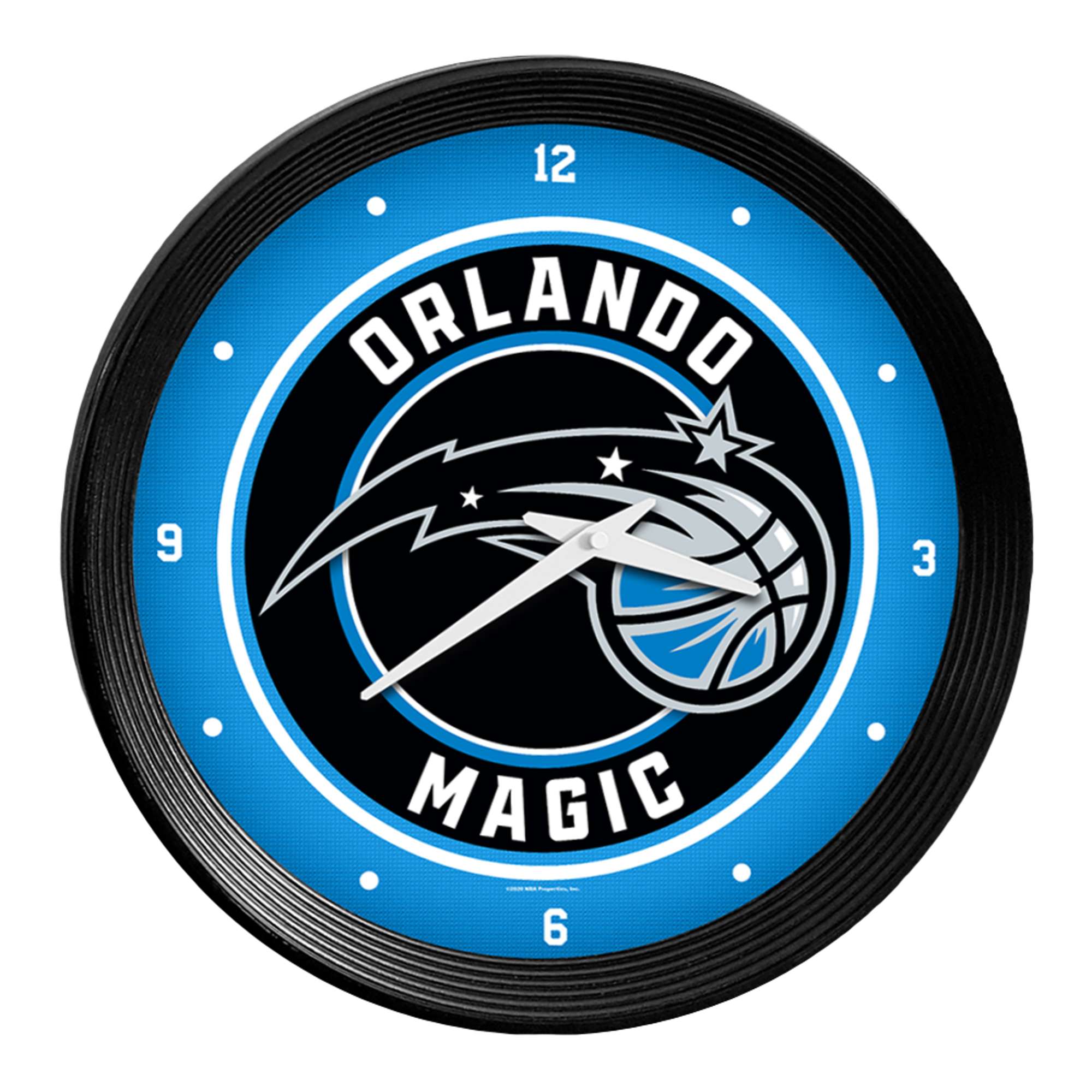 Orlando Magic: Ribbed Frame Wall Clock