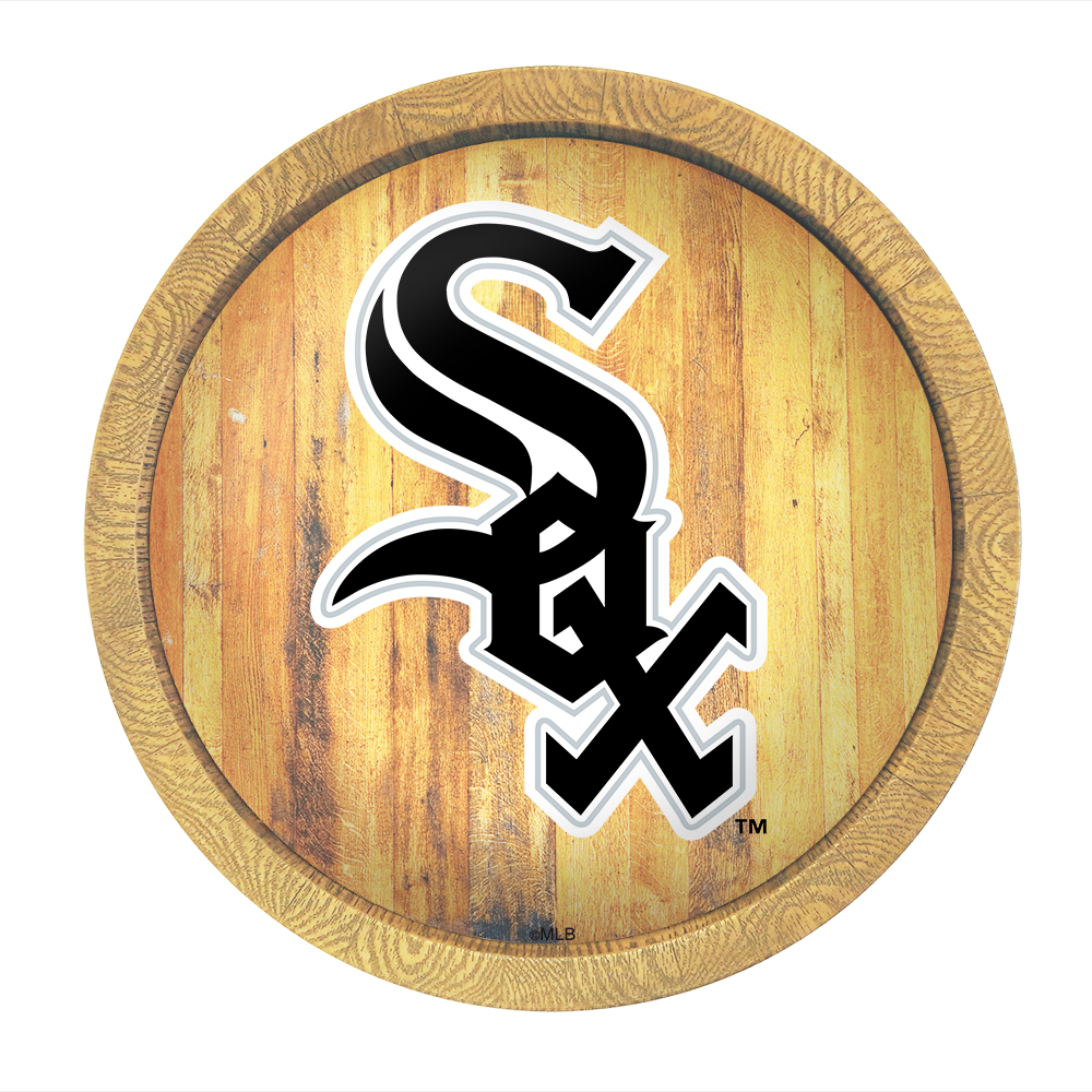 Chicago White Sox: "Faux" Barrel Top Sign   