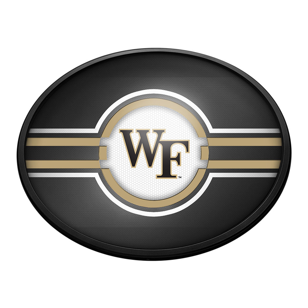 Wake Forest Demon Deacons Oval Slimline Lighted Wall Sign  