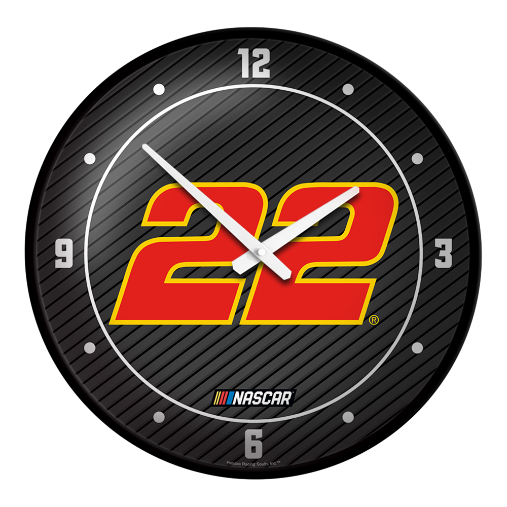 Joey Logano: Modern Disc Wall Clock