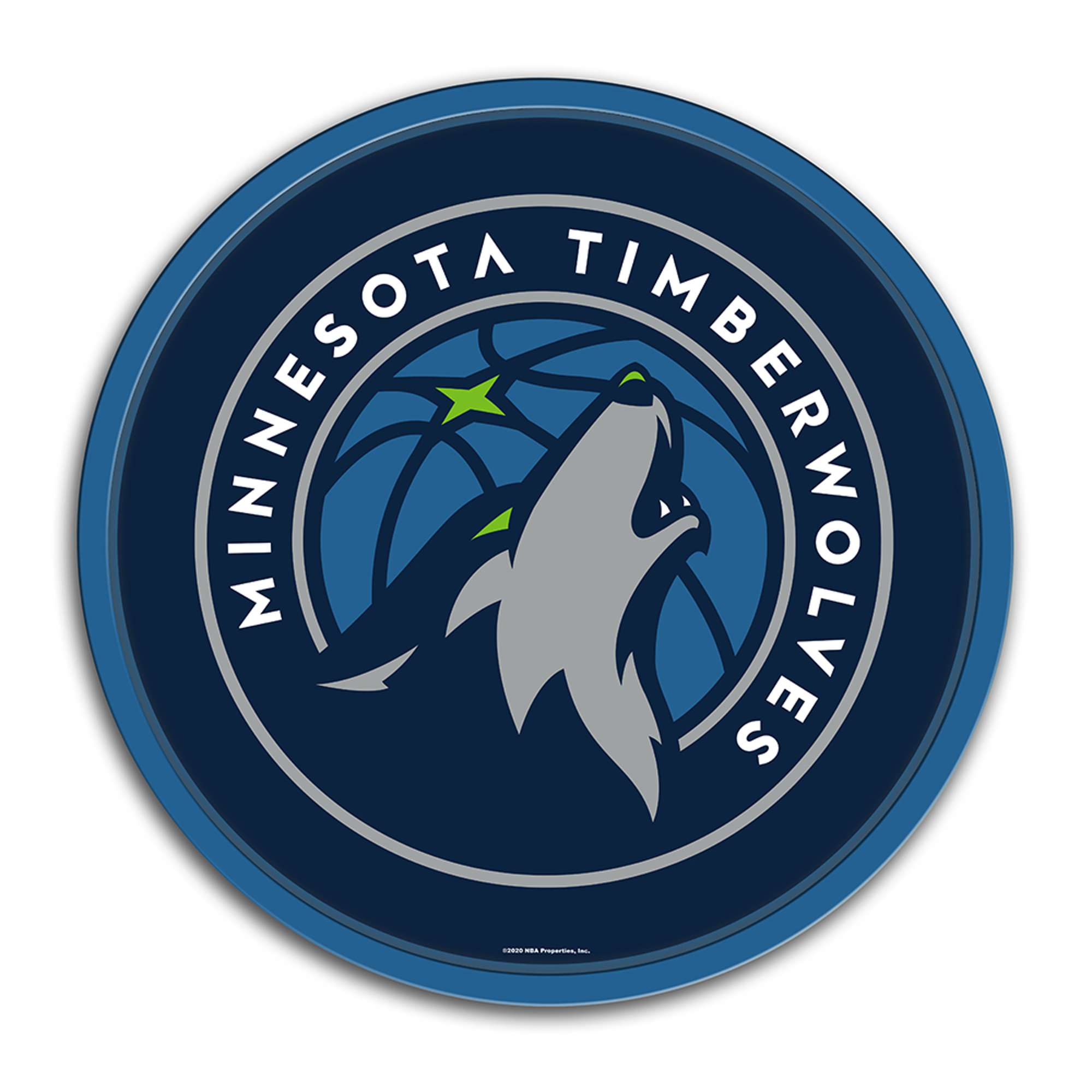 Minnesota Timberwolves: Modern Disc Wall Sign