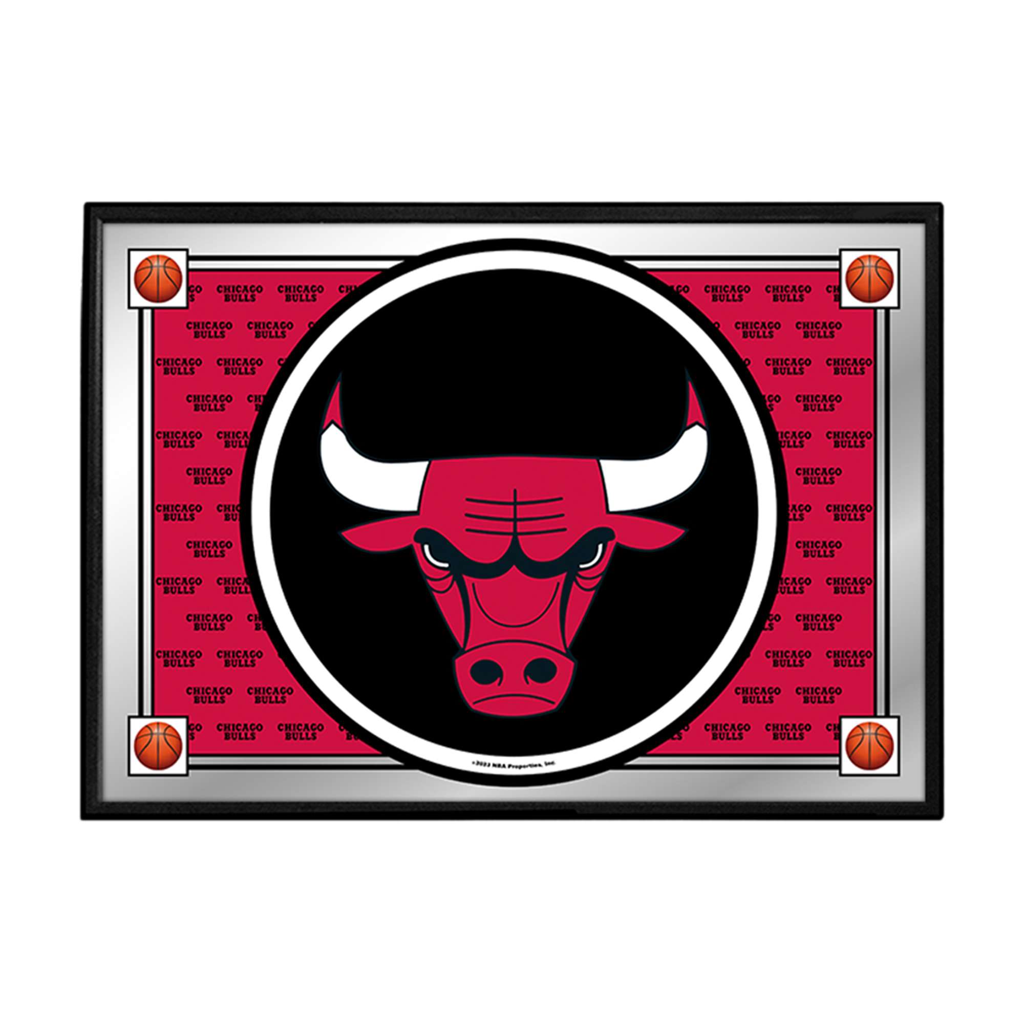 Chicago Bulls: Team Spirit - Framed Mirrored Wall Sign
