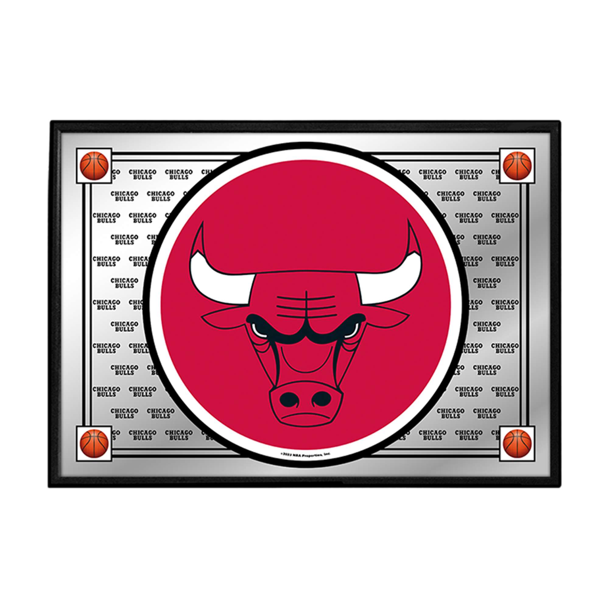Chicago Bulls: Team Spirit - Framed Mirrored Wall Sign