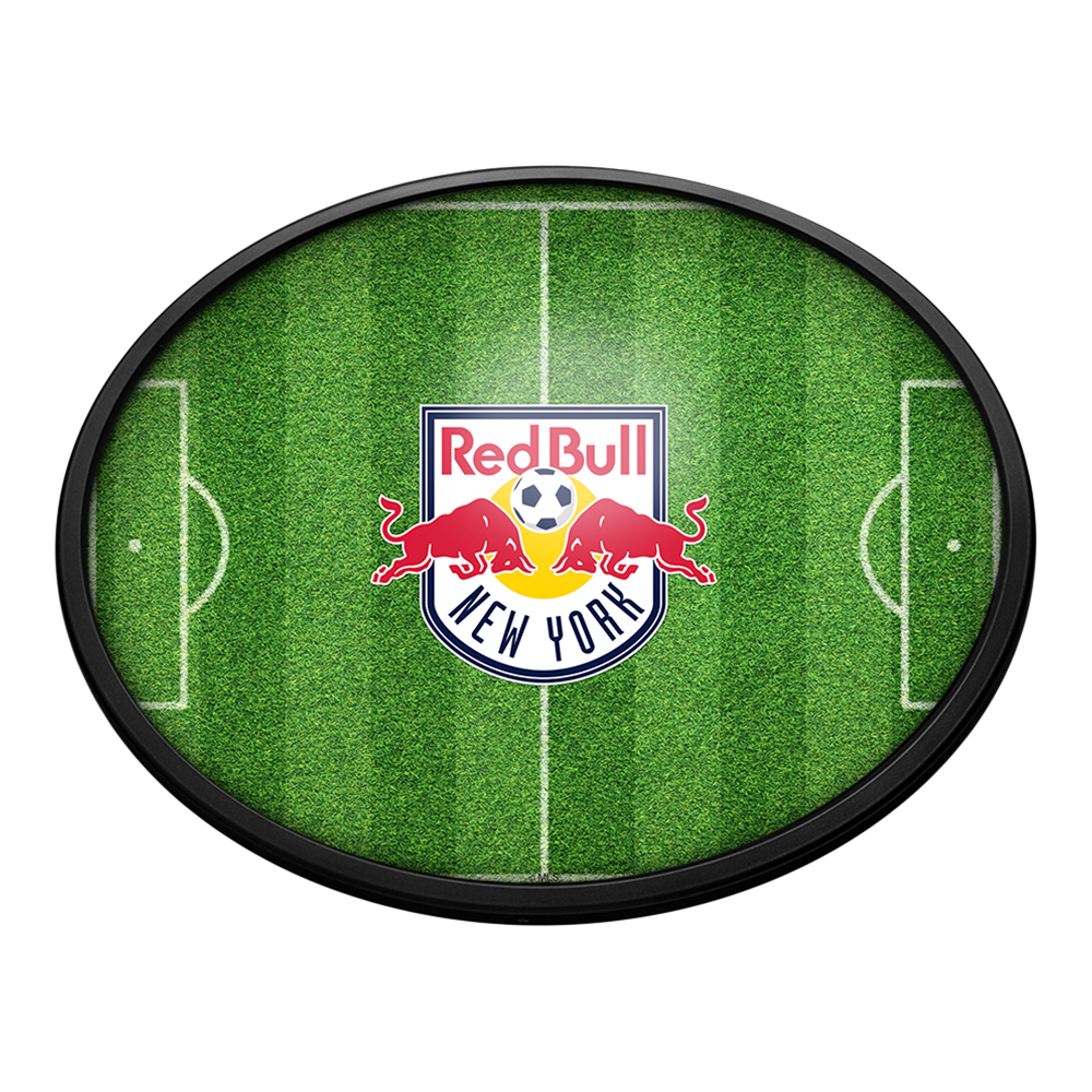 New York Red Bulls: Pitch - Oval Slimline Lighted Wall Sign