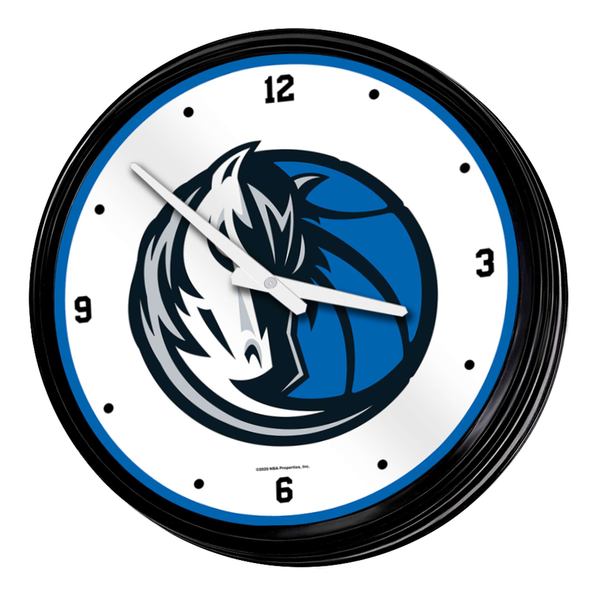 Dallas Mavericks: Retro Lighted Wall Clock