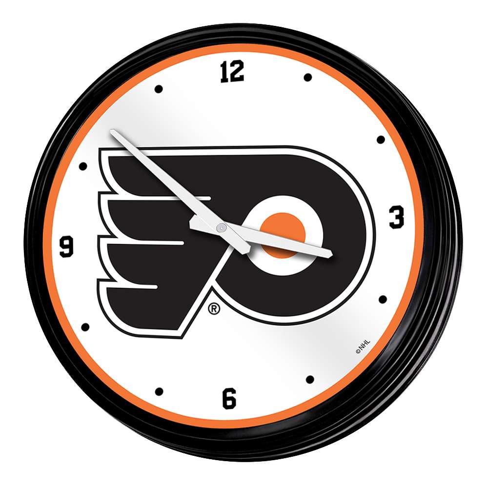 Philadelphia Flyers Retro Lighted Wall Clock