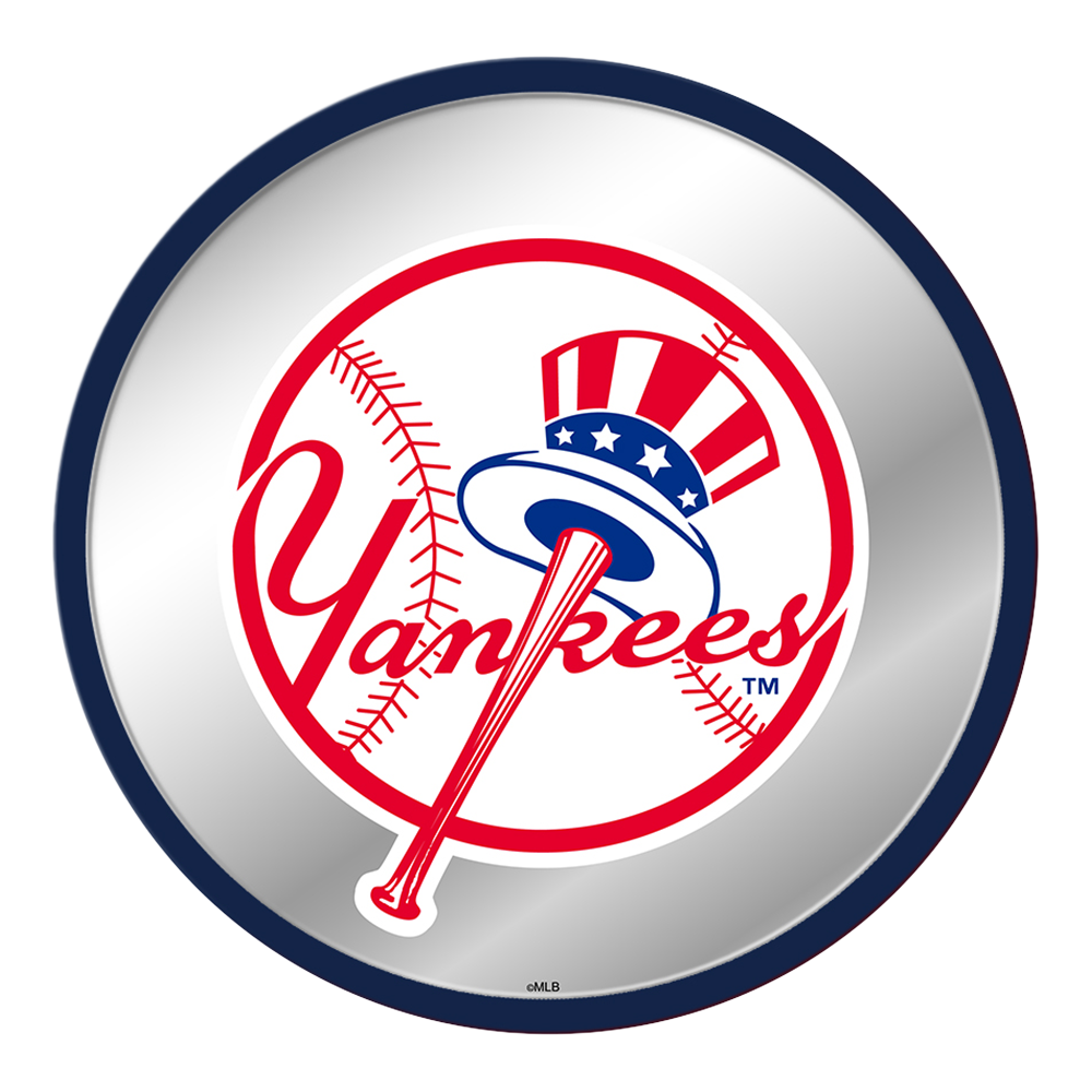 New York Yankees Modern Disc Mirrored Wall Sign  