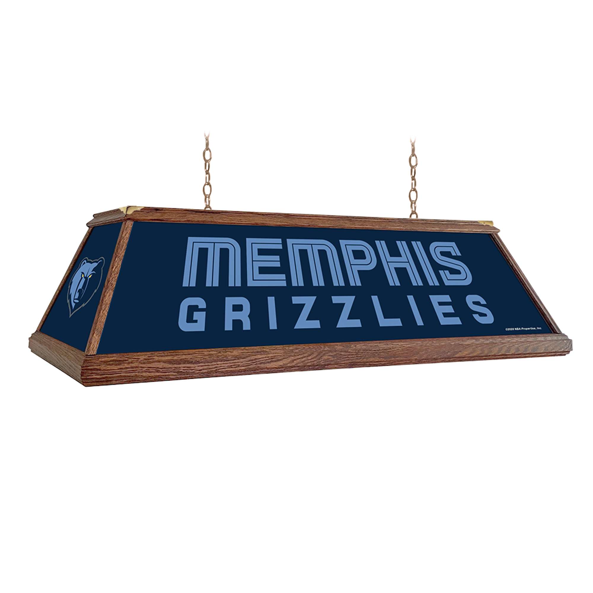 Memphis Grizzlies: Premium Wood Pool Table Light
