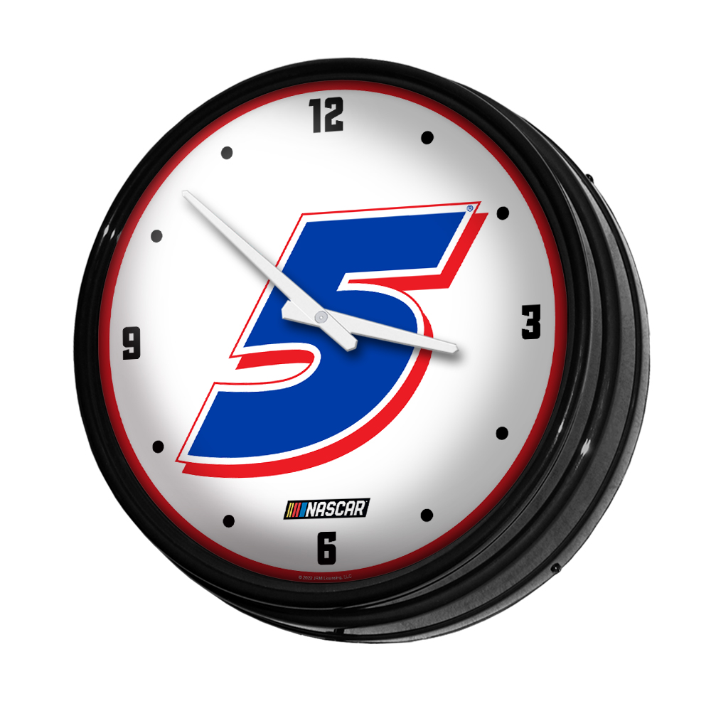 Kyle Larson: Retro Lighted Wall Clock