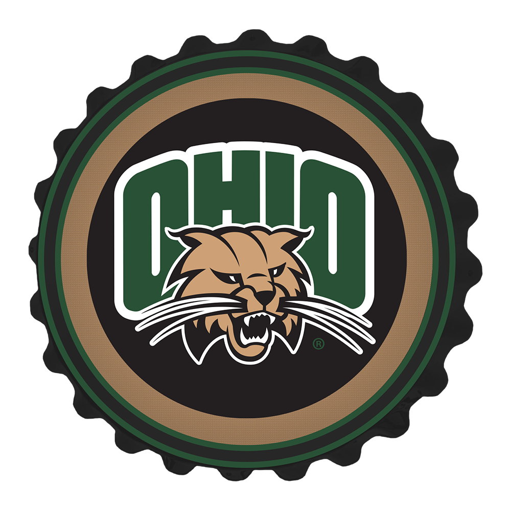 Ohio Bobcats Bottle Cap Wall Sign  