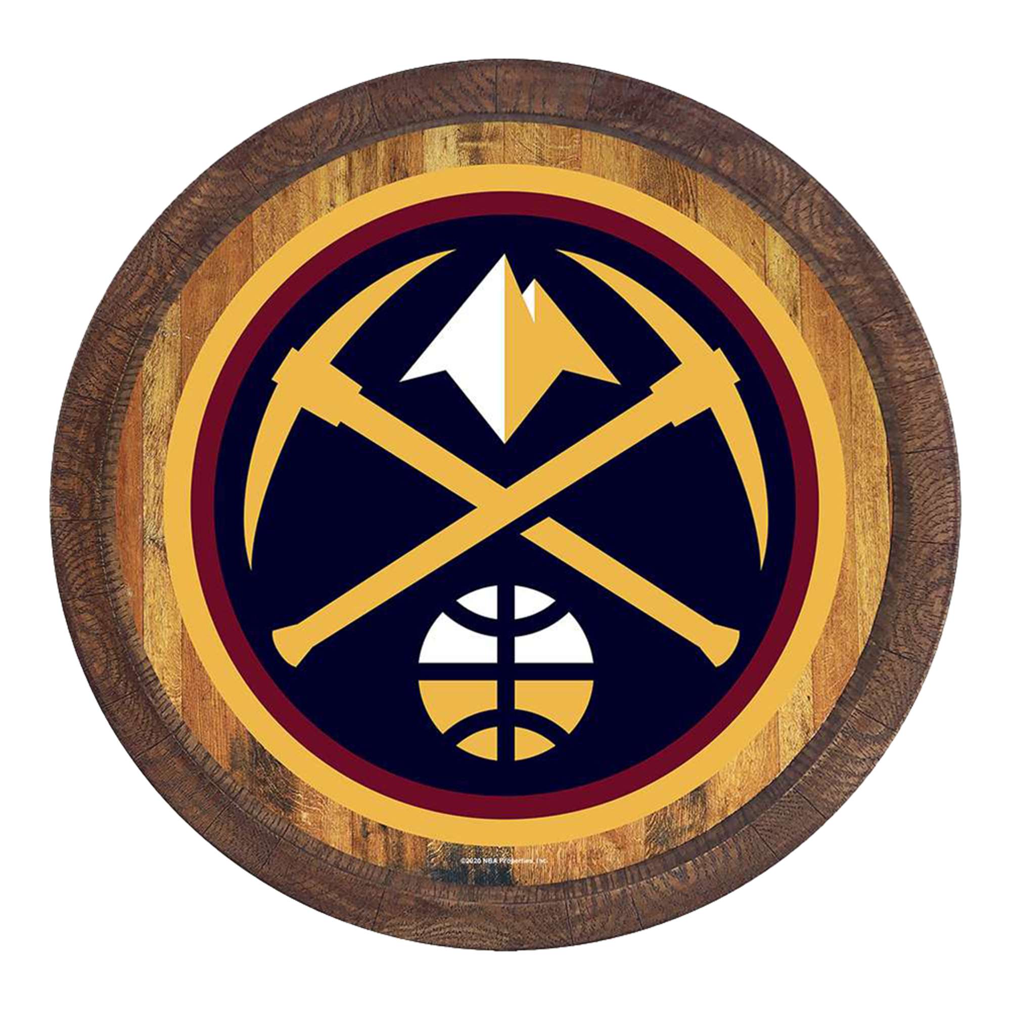 Denver Nuggets: "Faux" Barrel Top Sign    