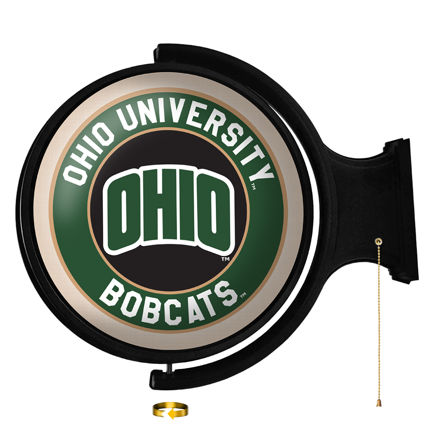 Ohio University Bobcats OHIO - Original Round Rotating Lighted Wall Sign