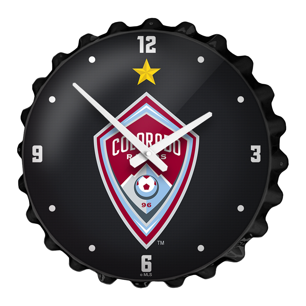 Colorado Rapids: Bottle Cap Wall Clock