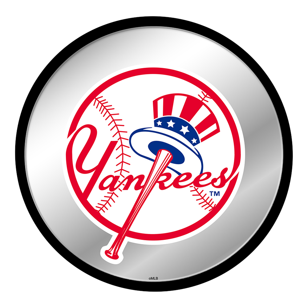 New York Yankees Modern Disc Mirrored Wall Sign  