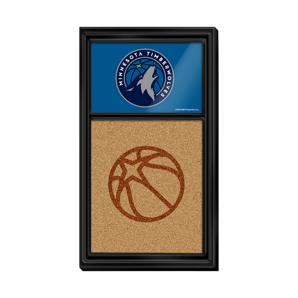 Minnesota Timberwolves: Dual Logo - Cork Note Board