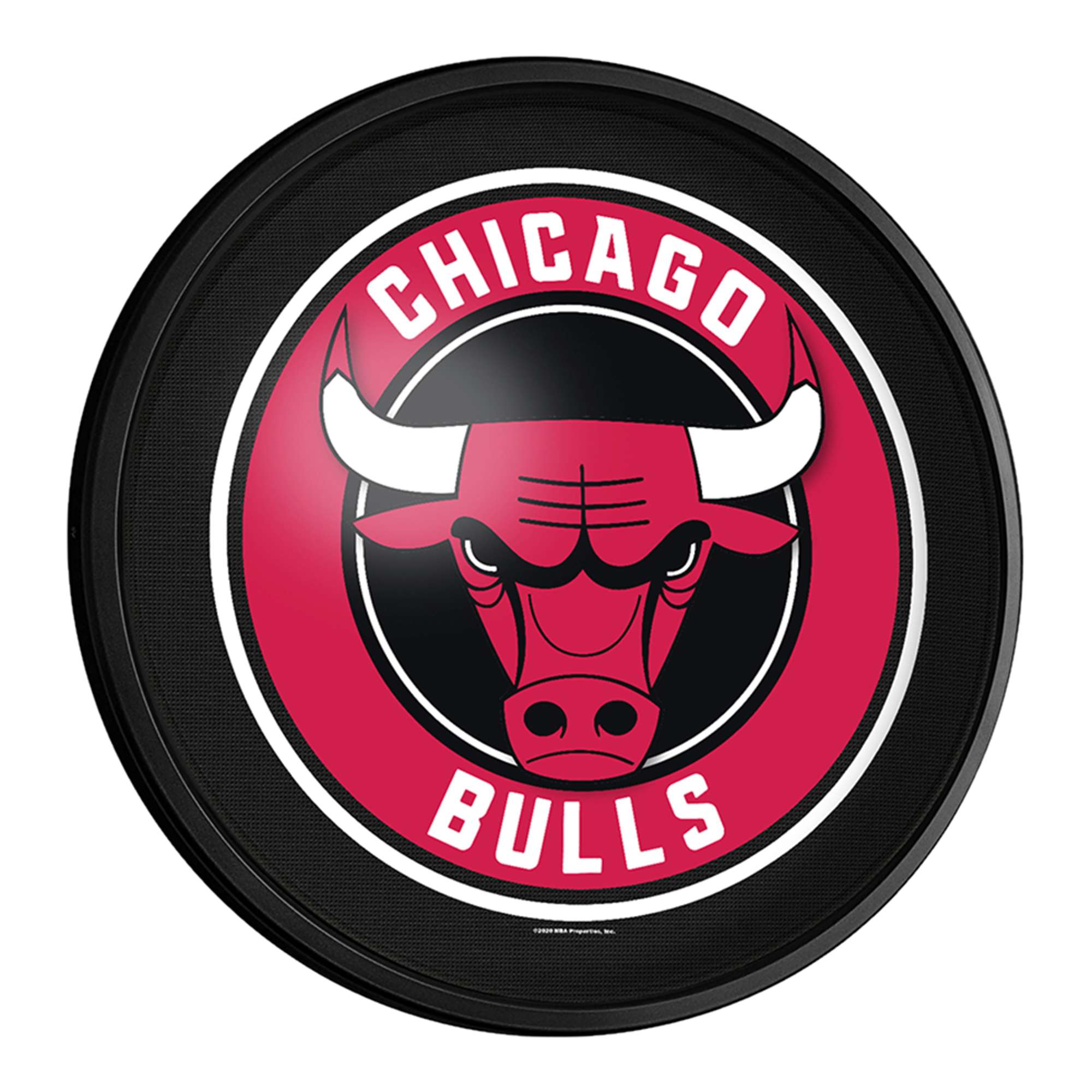 Chicago Bulls: Round Slimline Lighted Wall Sign