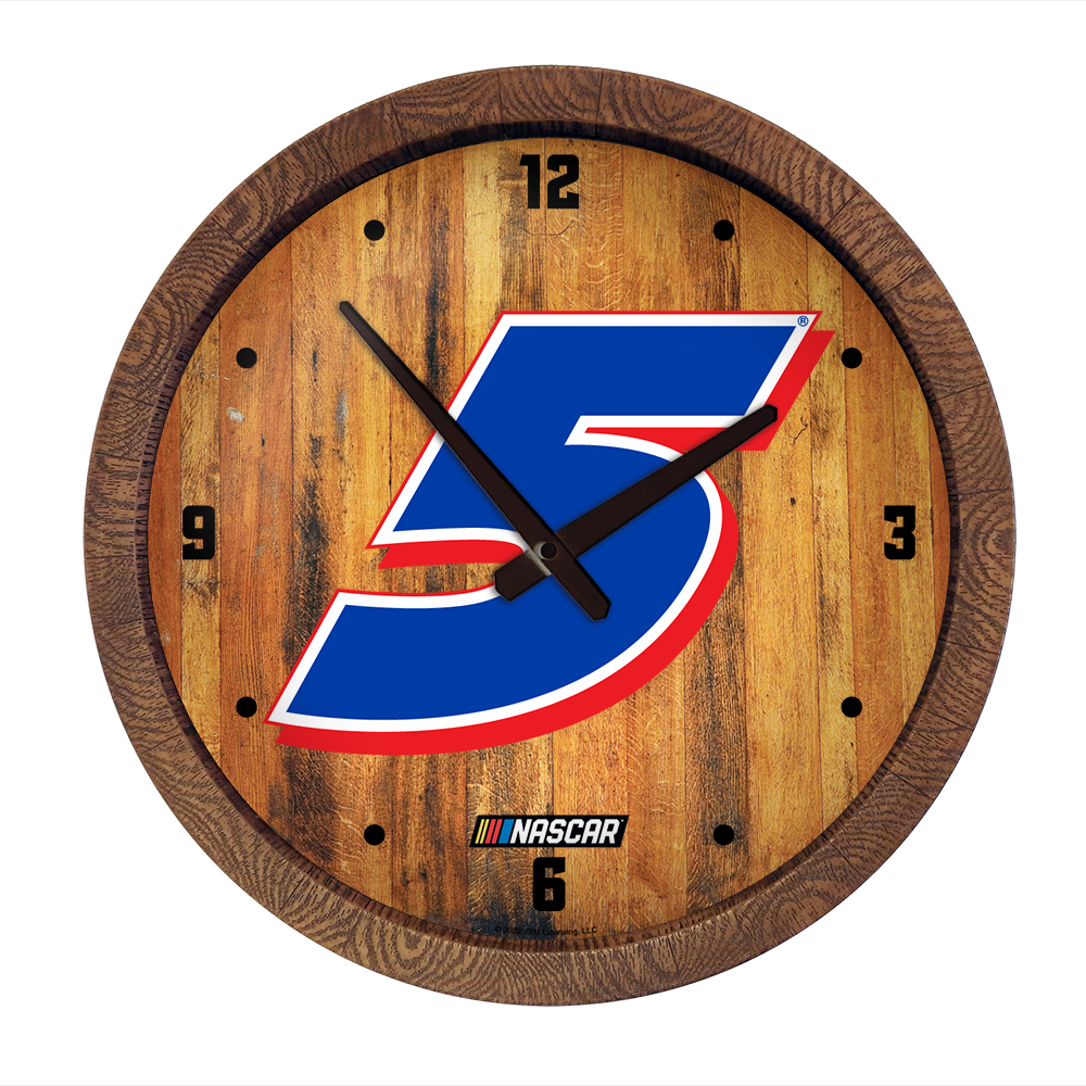Kyle Larson: "Faux" Barrel Top Wall Clock