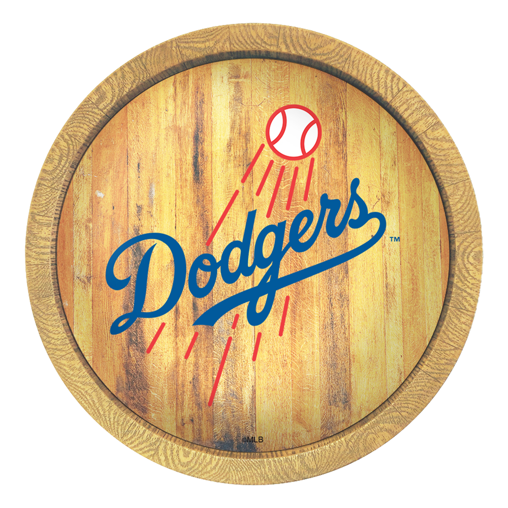 Los Angeles Dodgers "Faux" Barrel Top Sign  