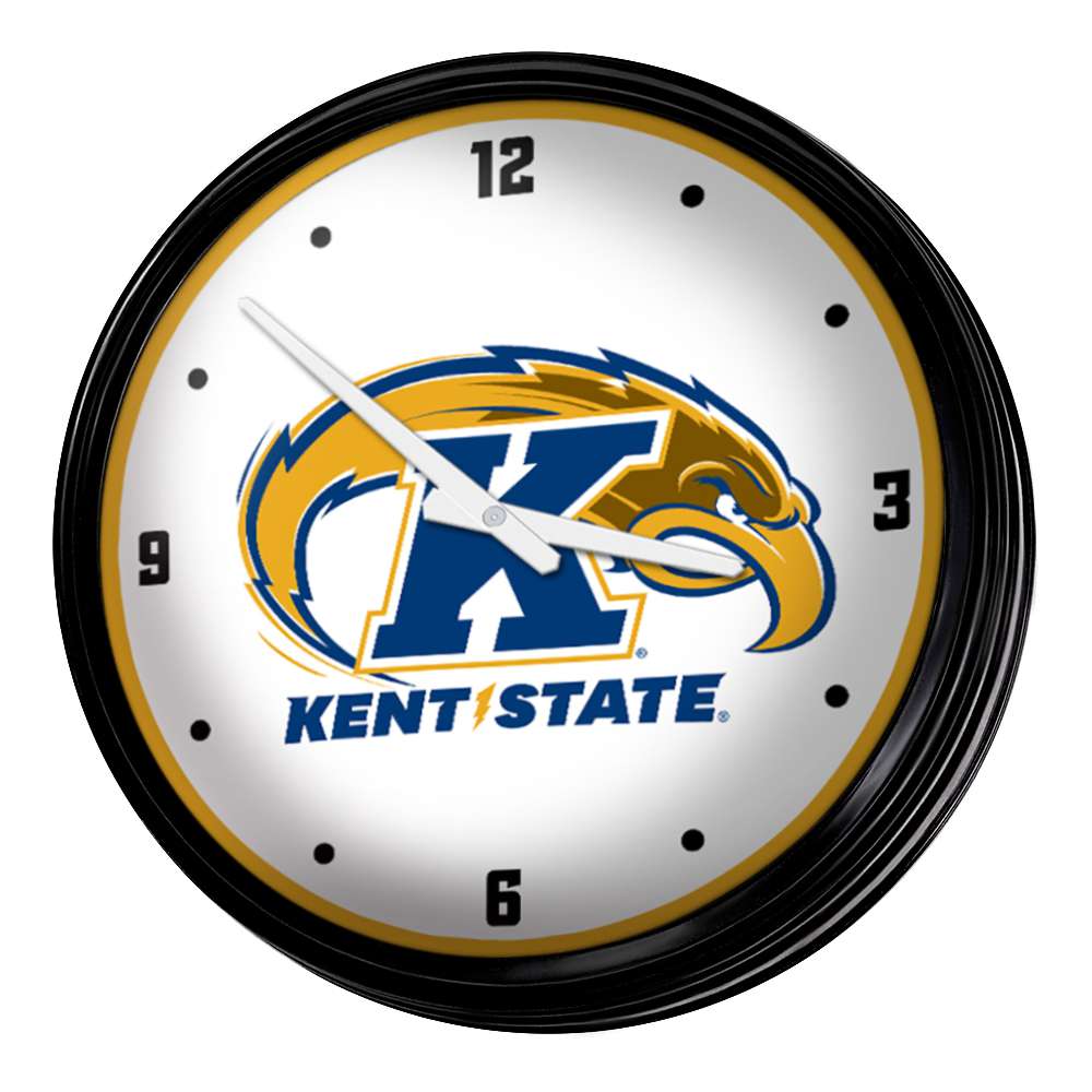 Kent State Golden Flashes Retro Lighted Wall Clock