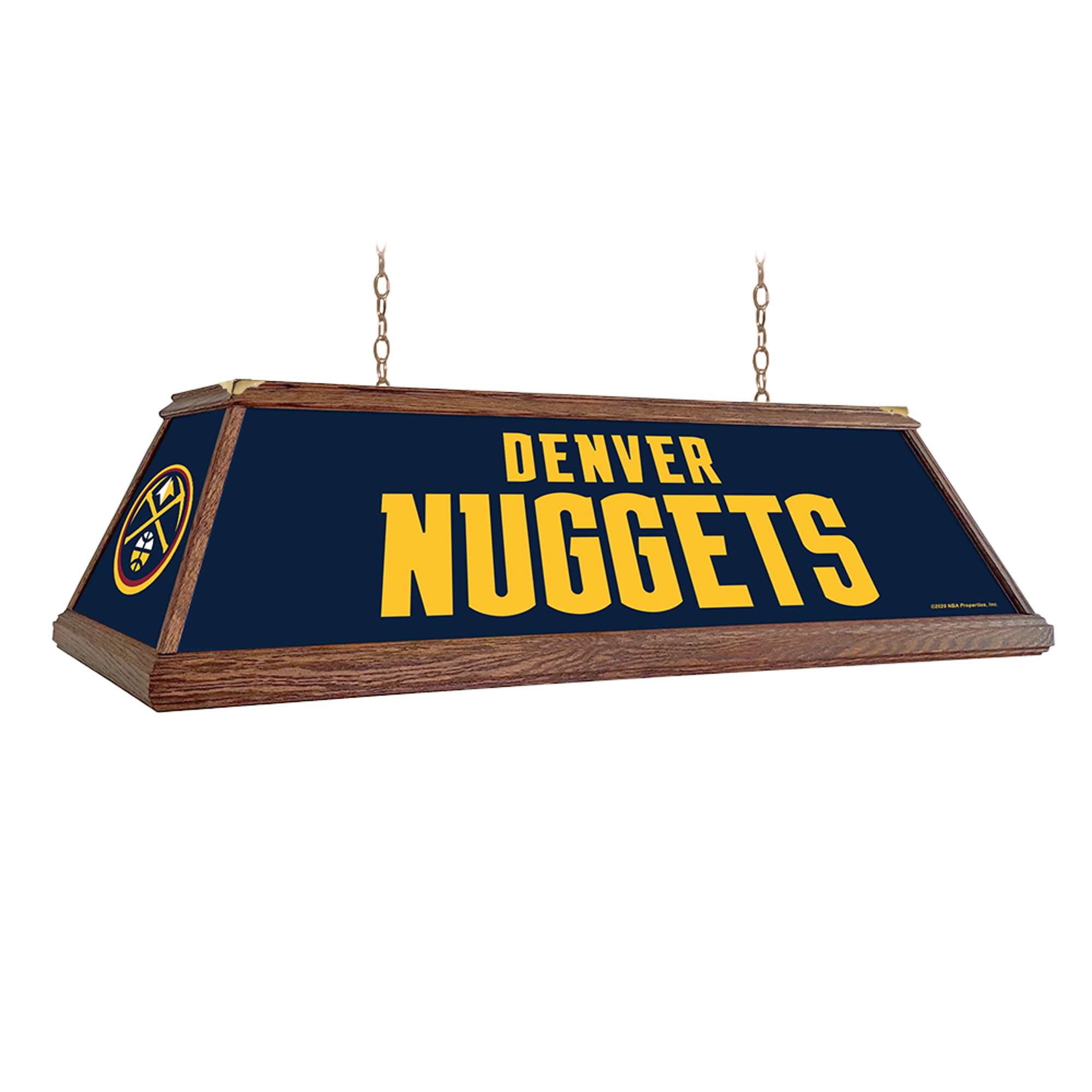 Denver Nuggets: Premium Wood Pool Table Light