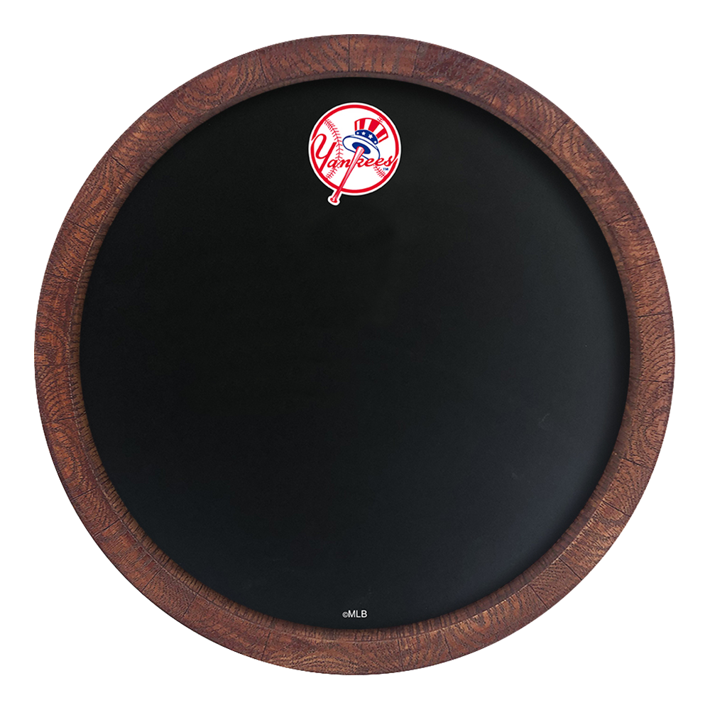 New York Yankees Chalkboard "Faux" Barrel Top Sign  