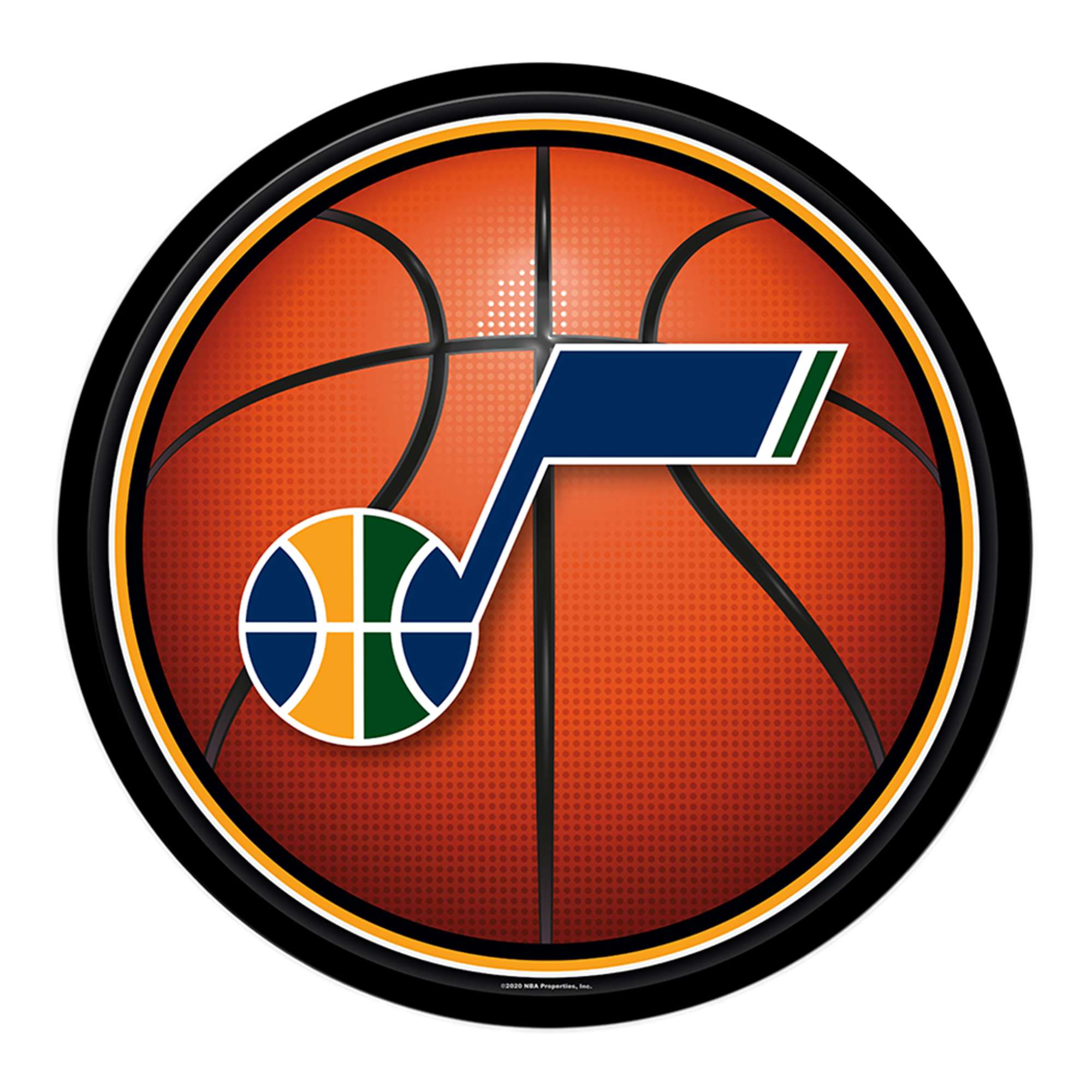Utah Jazz: Basketball - Modern Disc Wall Sign