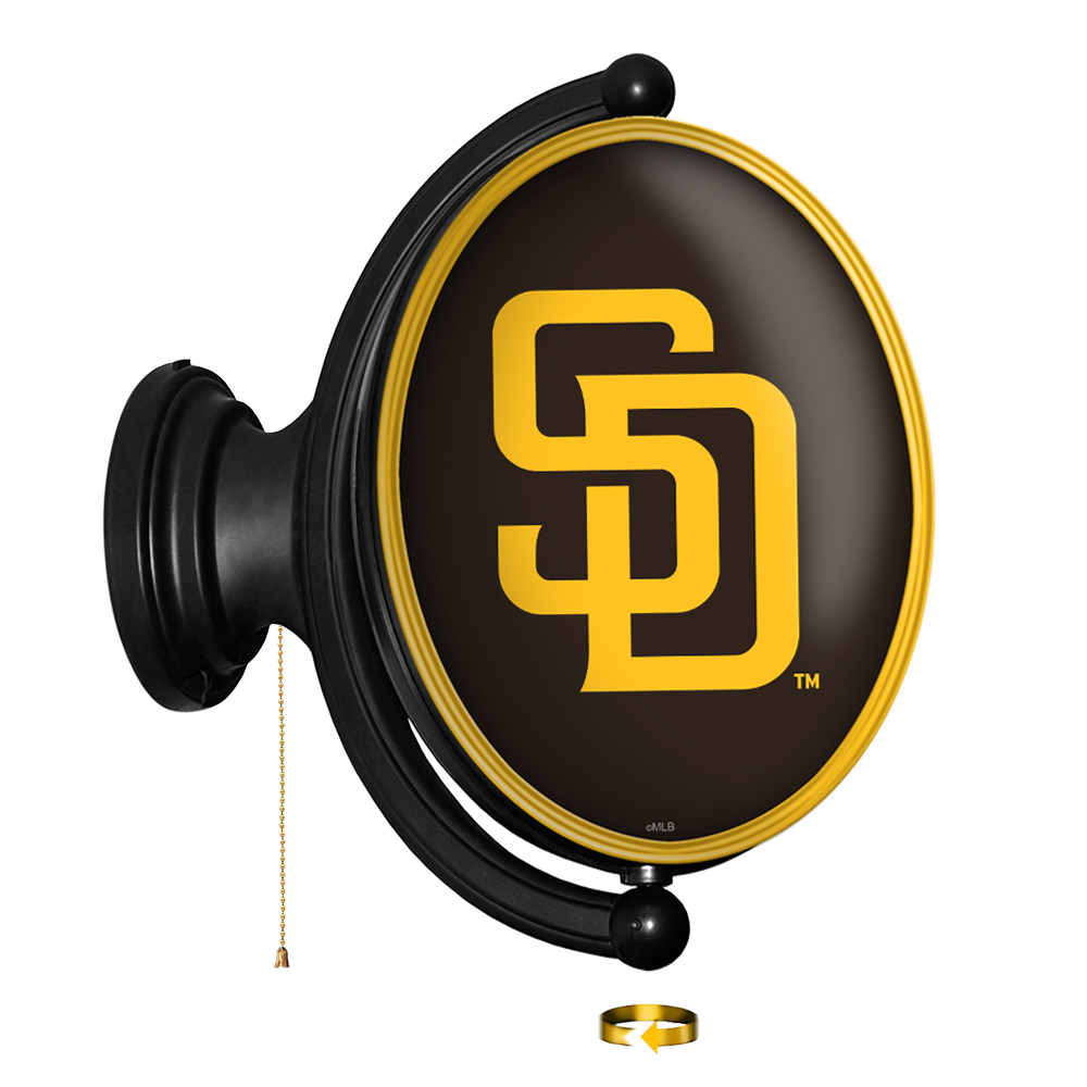 San Diego Padres: Original Oval Rotating Lighted Wall Sign