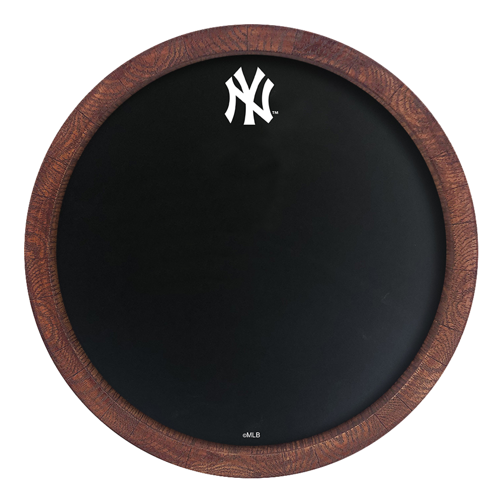 New York Yankees Logo - Chalkboard "Faux" Barrel Top Sign  