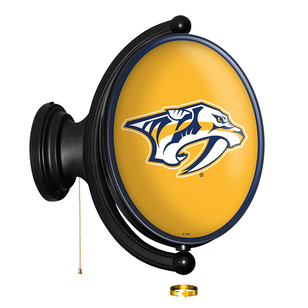 Nashville Predators Original Oval Rotating Lighted Wall Sign  