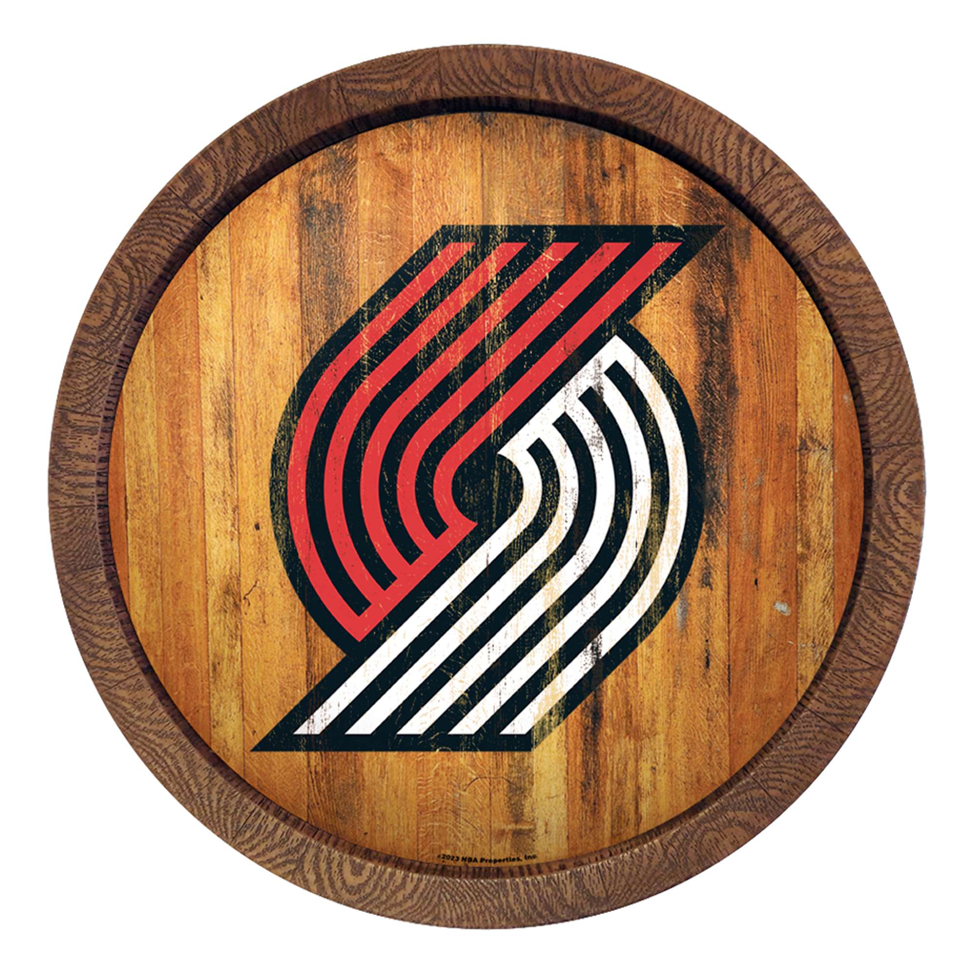 Portland Trail Blazers: "Faux" Barrel Top Sign    