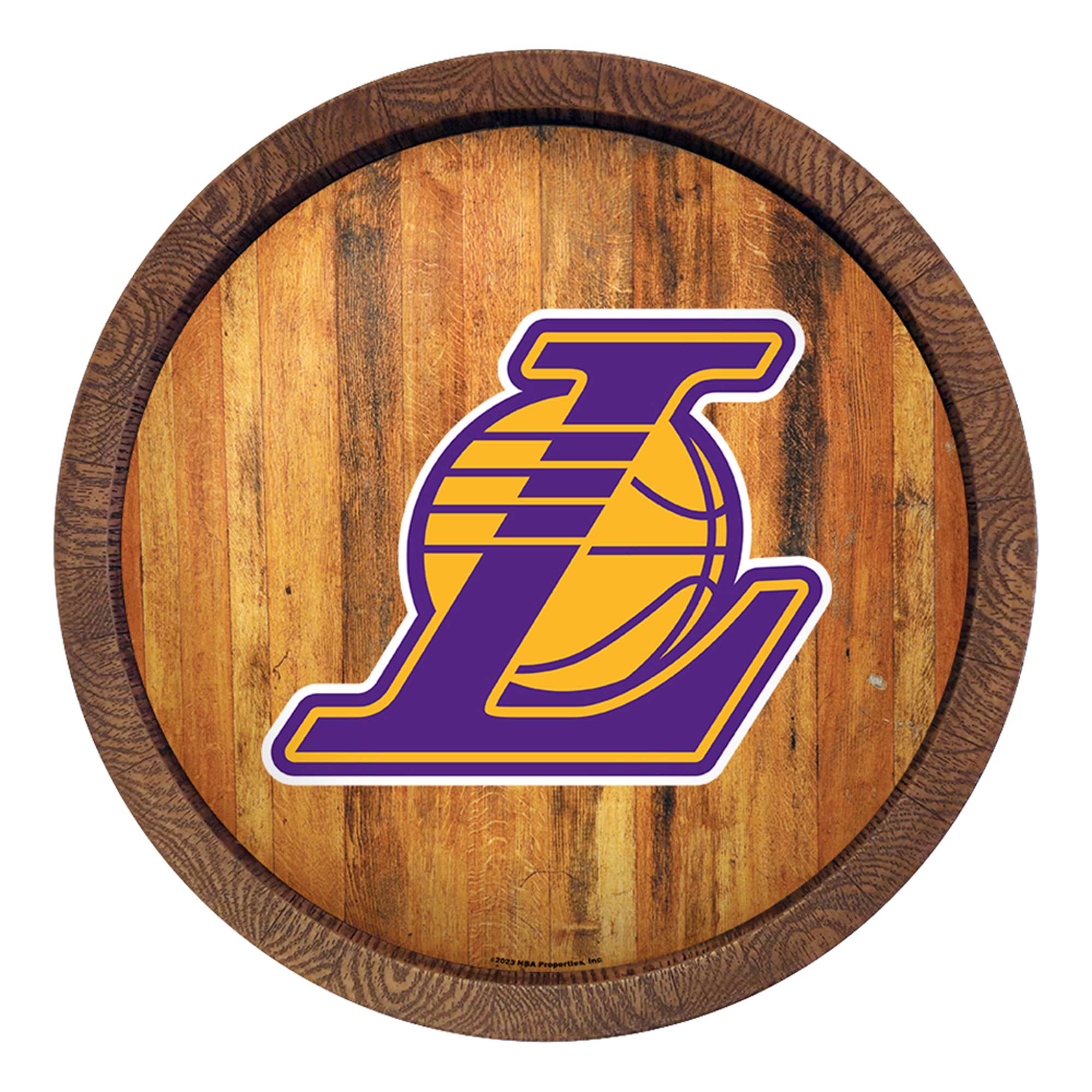 Los Angeles Lakers: Logo - "Faux" Barrel Top Sign    