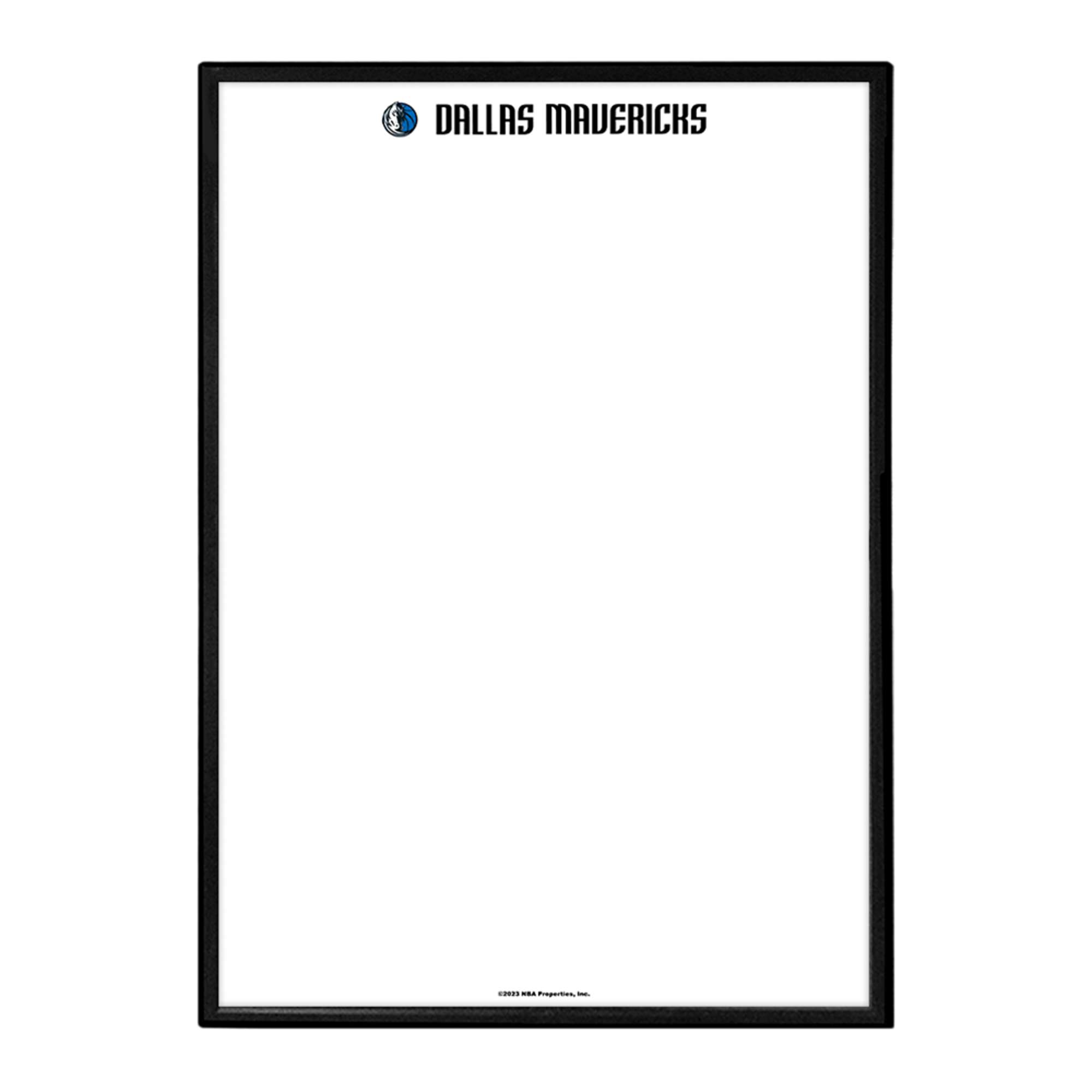 Dallas Mavericks: Framed Dry Erase Wall Sign