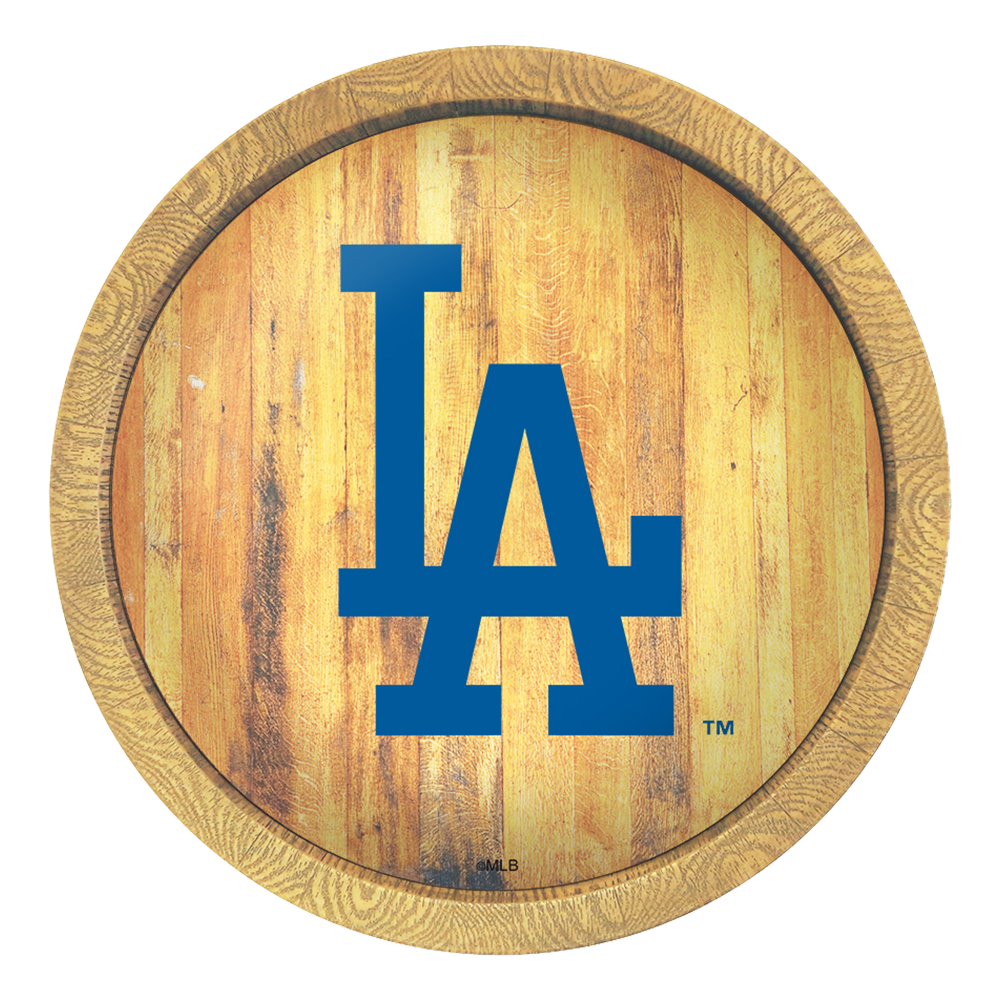 Los Angeles Dodgers Logo - "Faux" Barrel Top Sign  