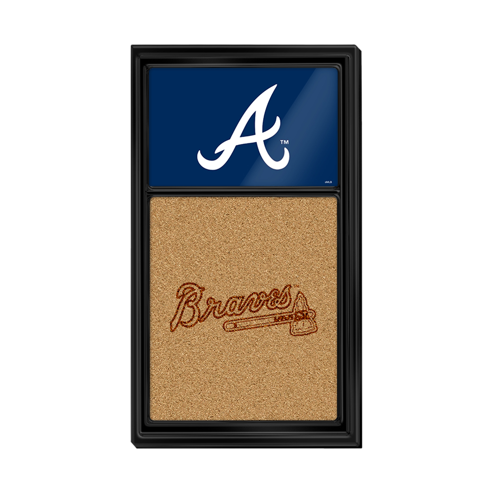 Atlanta Braves Dual Logo - Cork Note Board  