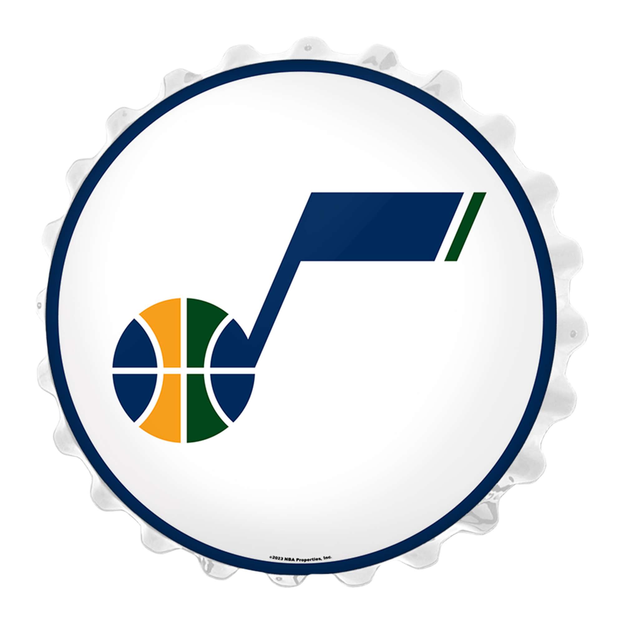 Utah Jazz: Bottle Cap Wall Light