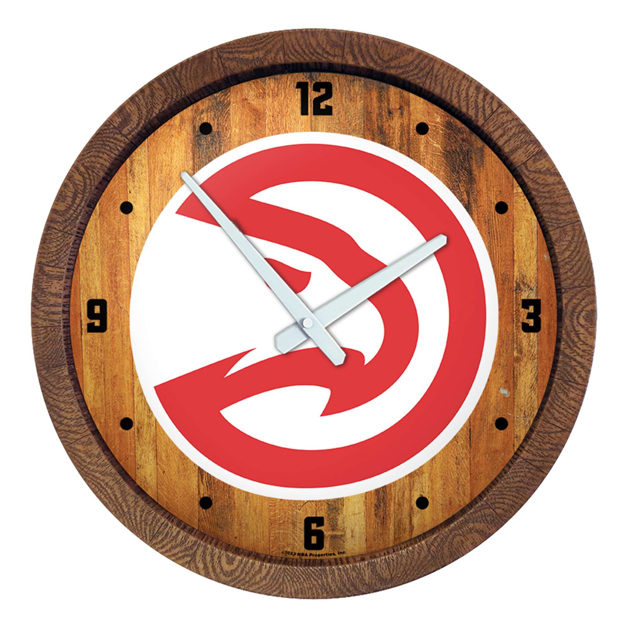 Atlanta Hawks: "Faux" Barrel Top Clock    