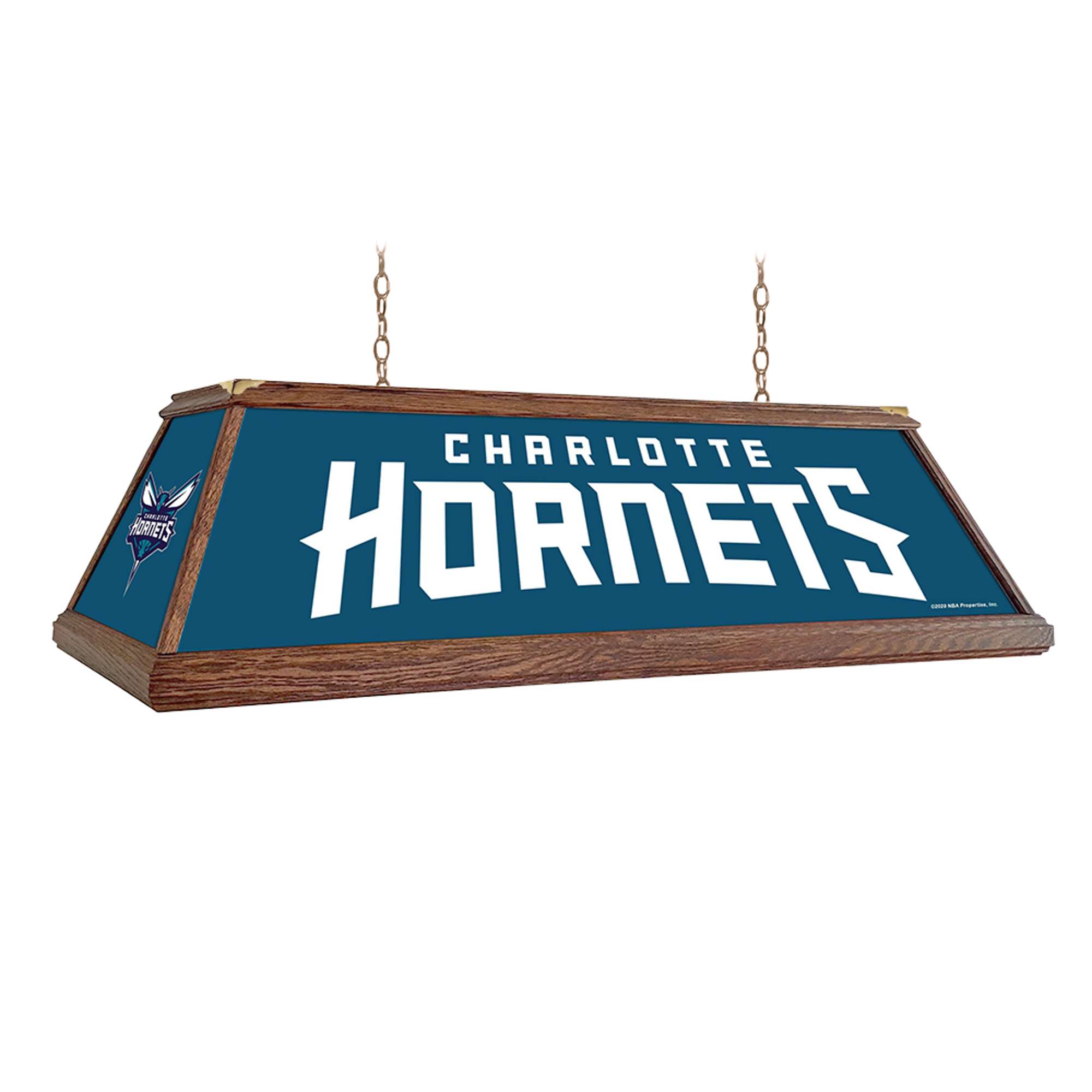 Charlotte Hornets: Premium Wood Pool Table Light