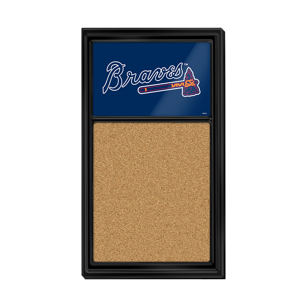 Atlanta Braves Cork Note Board  