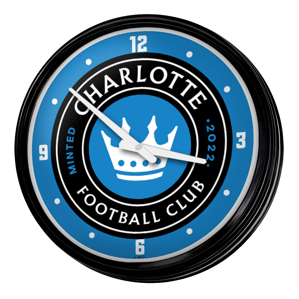 Charlotte FC: Retro Lighted Wall Clock  