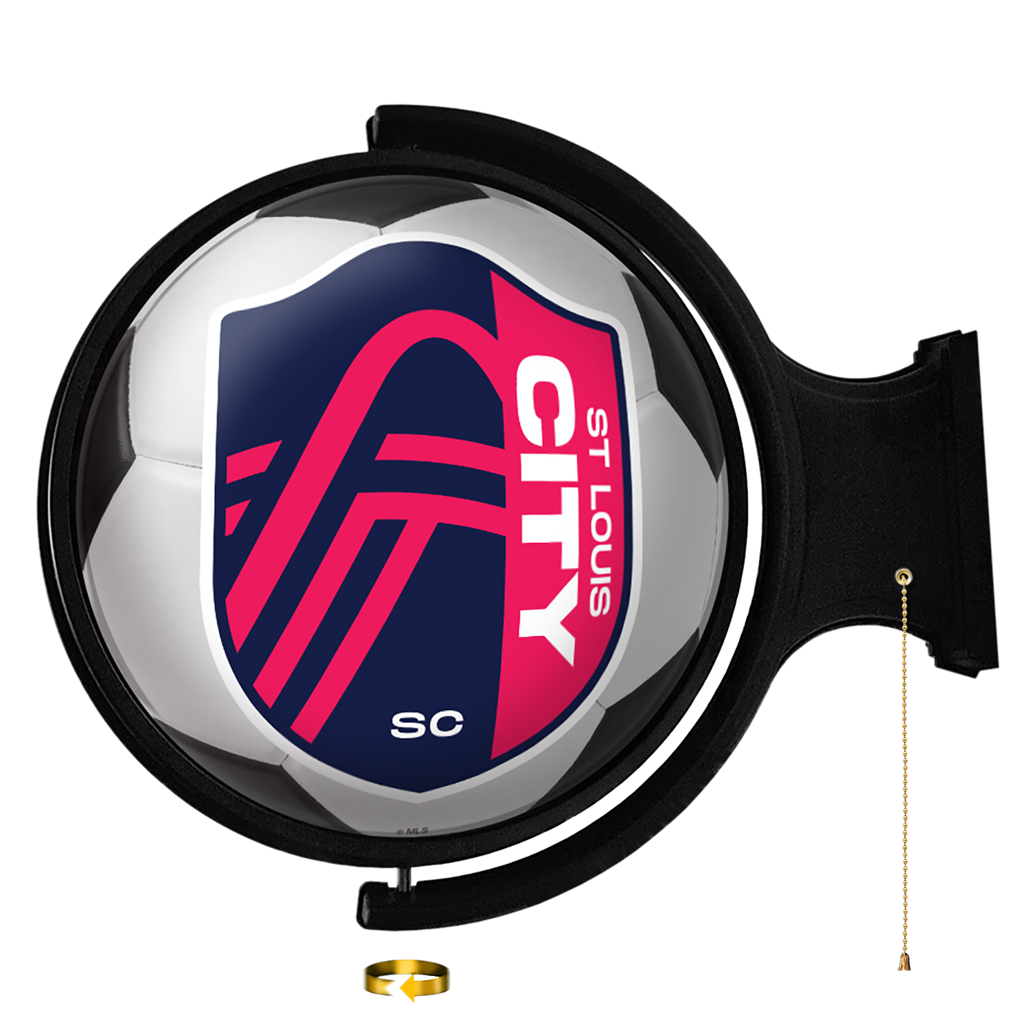 St. Louis CITYSC: Soccer Ball - Original Round Rotating Lighted Wall Sign