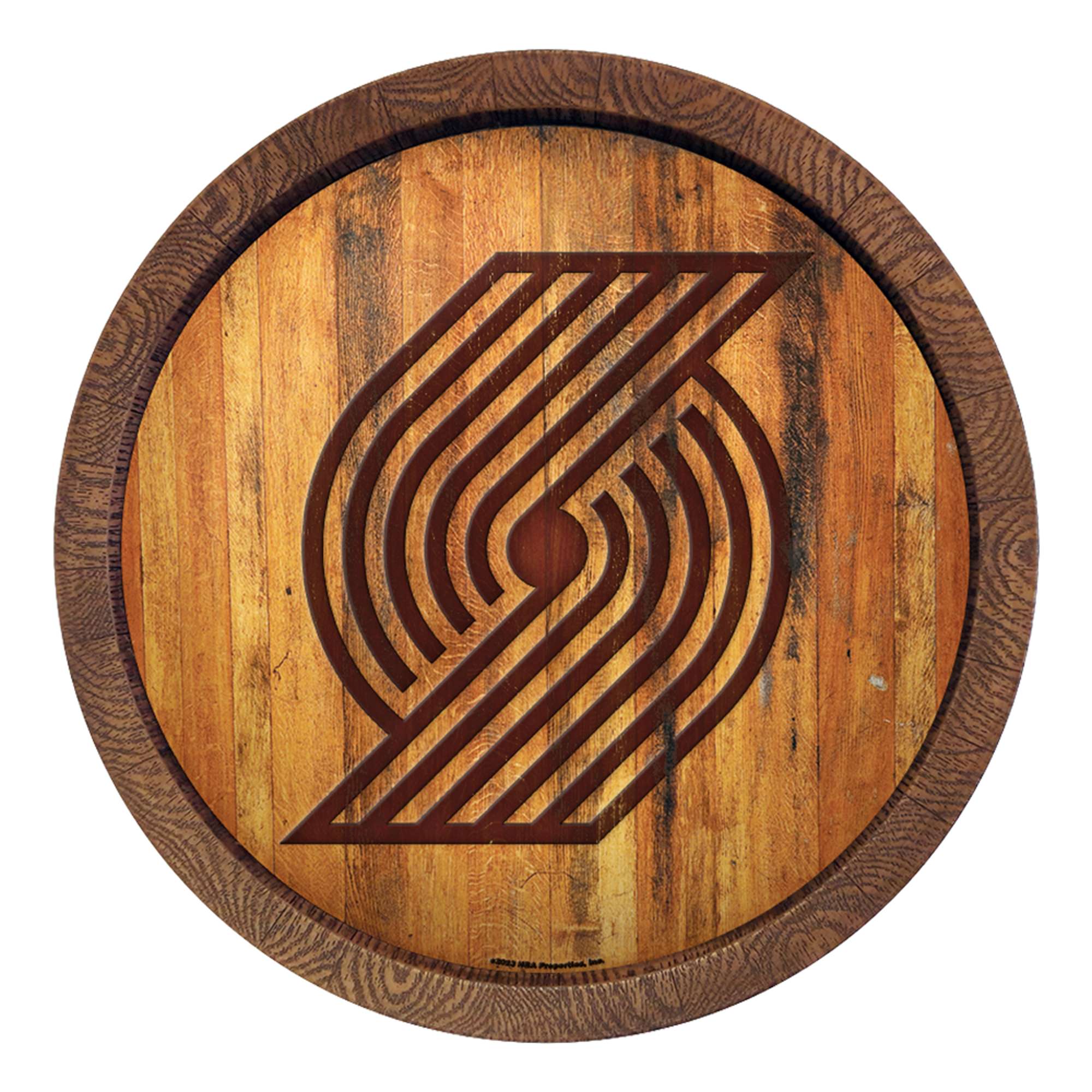 Portland Trail Blazers: "Faux" Barrel Top Sign    