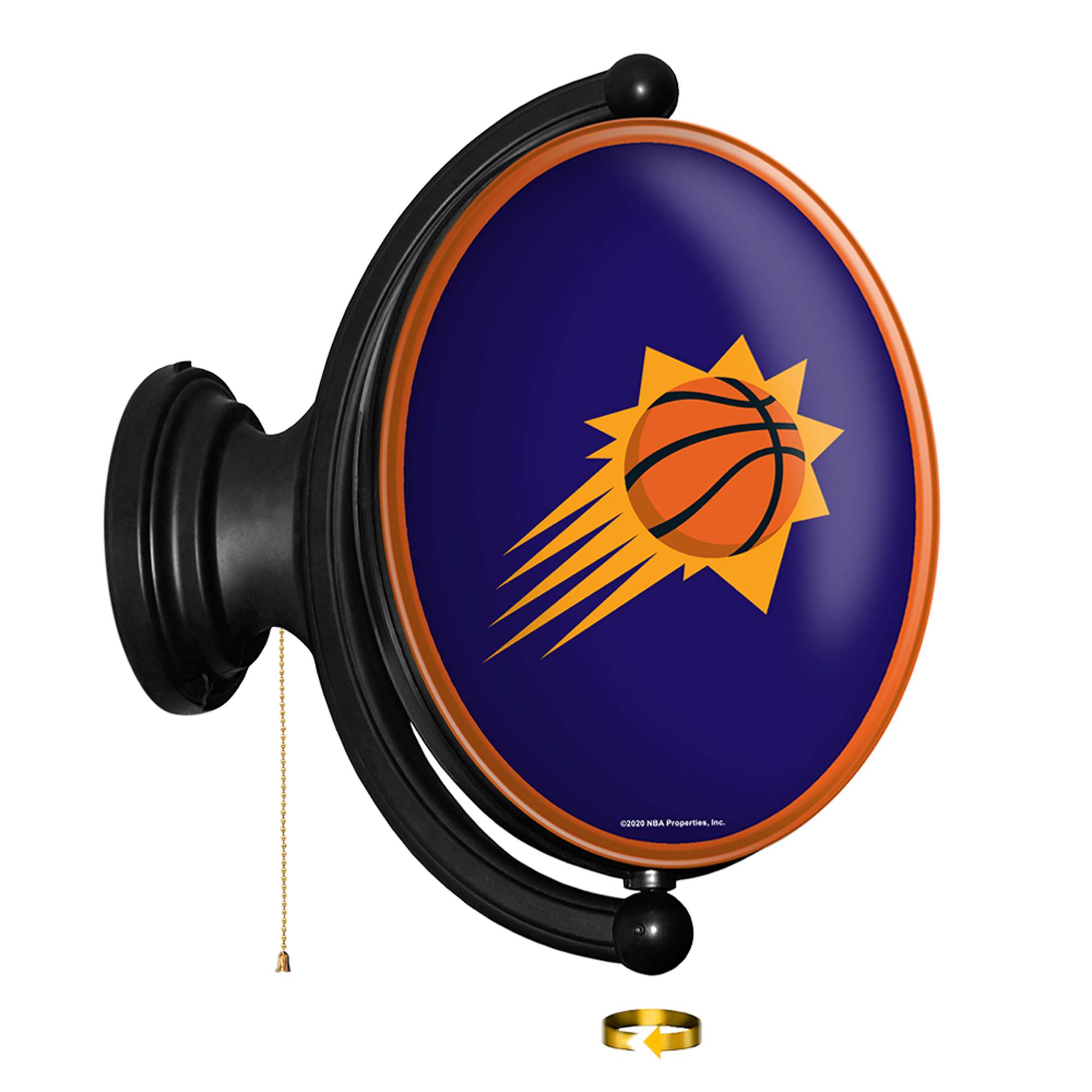 Phoenix Suns: Original Oval Rotating Lighted Wall Sign