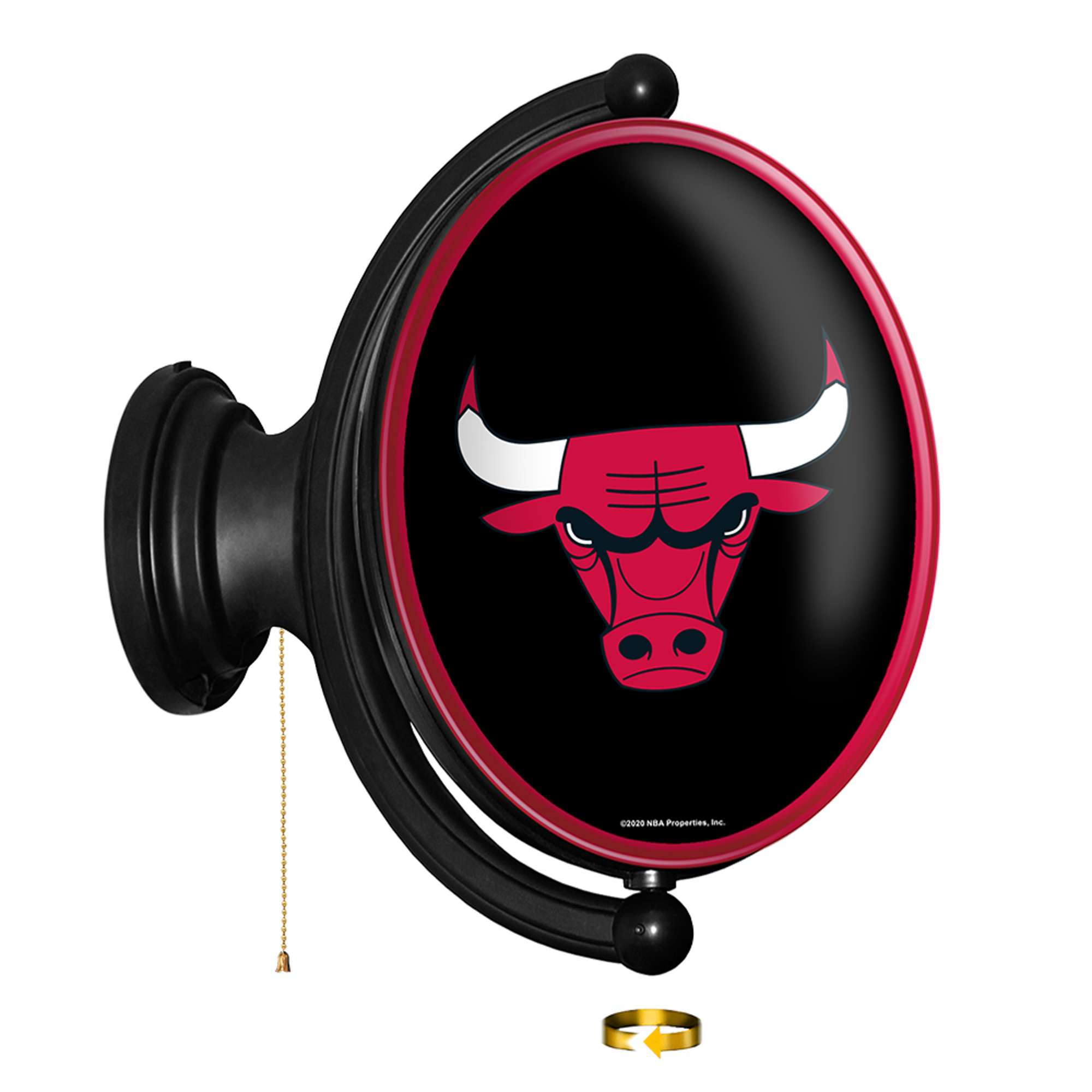 Chicago Bulls: Original Oval Rotating Lighted Wall Sign