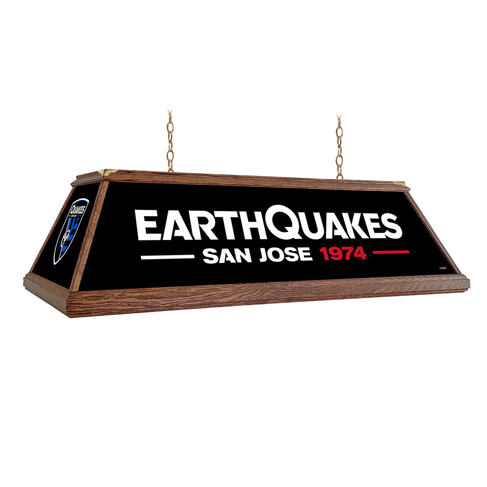 San Jose Earthquakes: Premium Wood Pool Table Light  