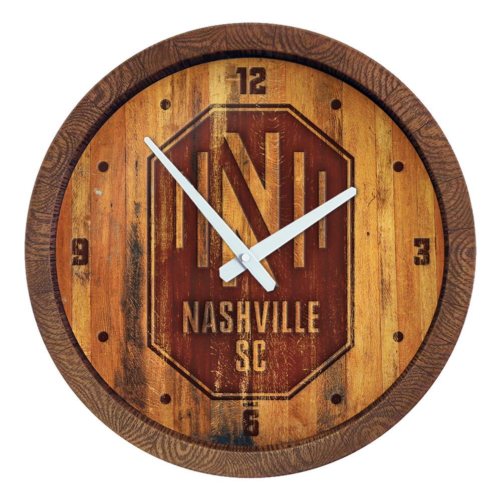 Nashville SC: Branded "Faux" Barrel Top Clock  