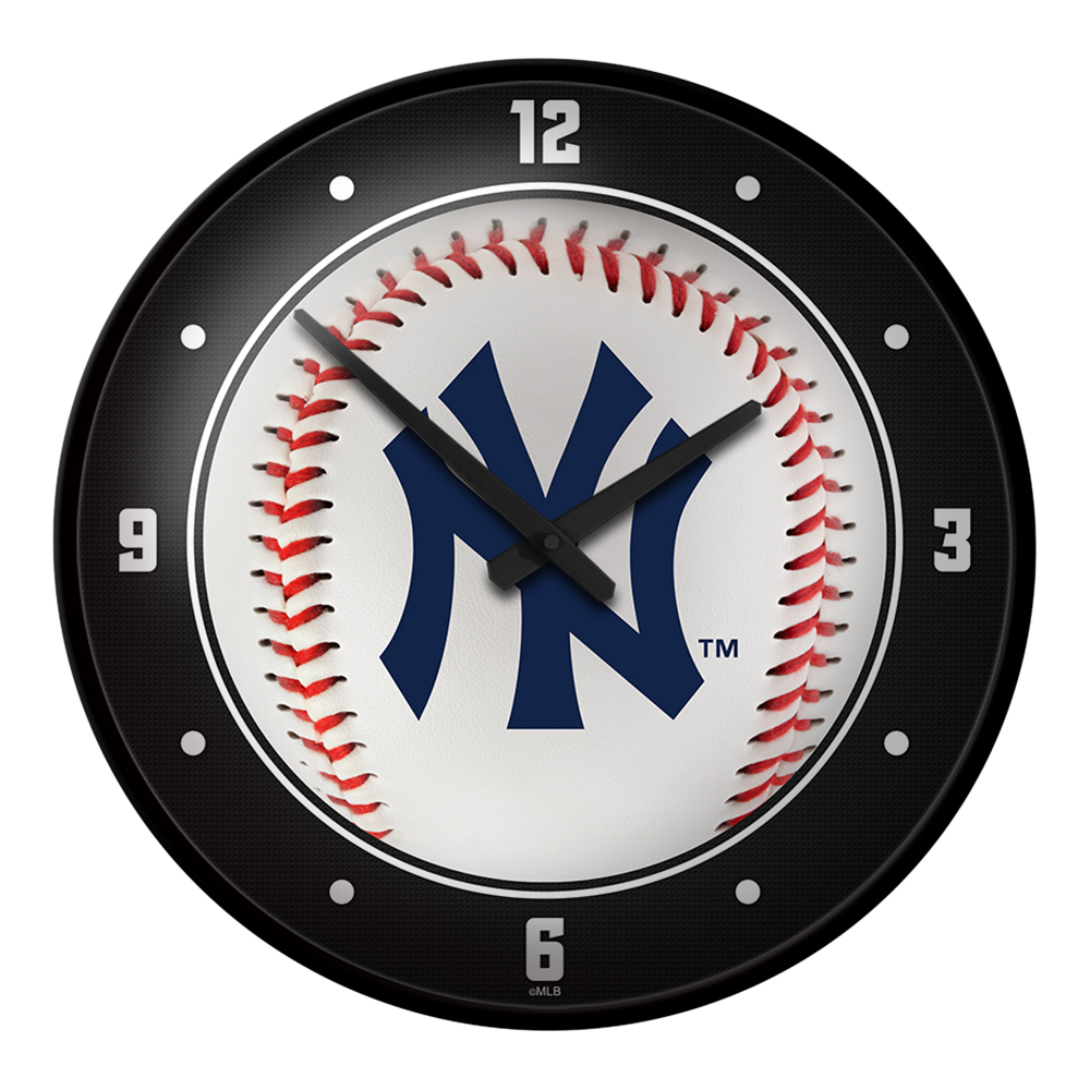New York Yankees Baseball - Modern Disc Wall Clock  