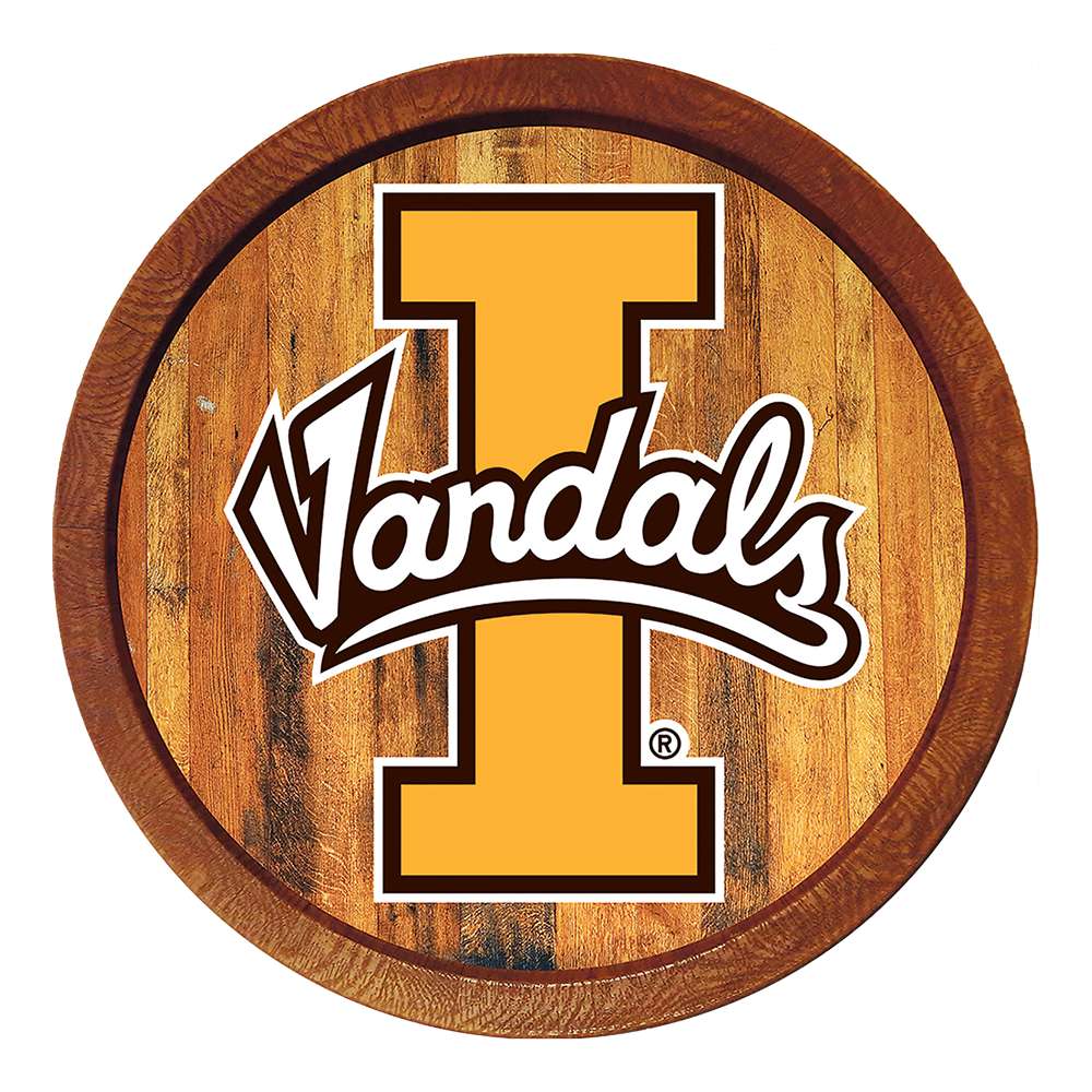 Idaho Vandals "Faux" Barrel Top Sign  